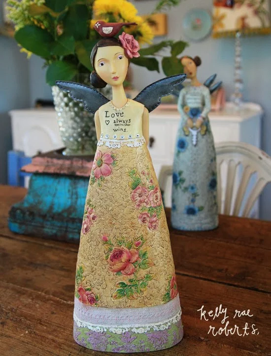 Kelly Rae's figurines (produced by her licensee, DEMDACO) are perennial best sellers.