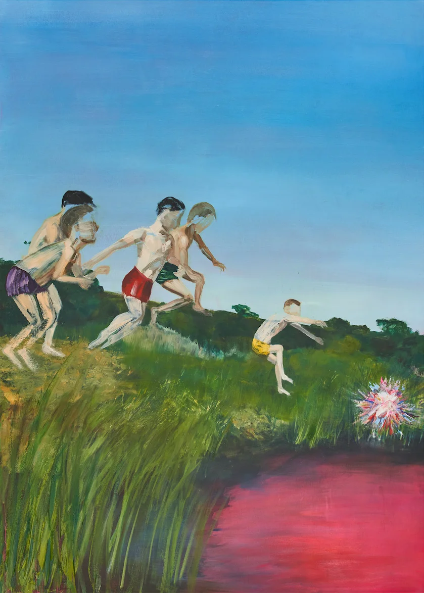 Gilweit_Leap, 55%22x39%22 oil and gouache on canvas.jpg