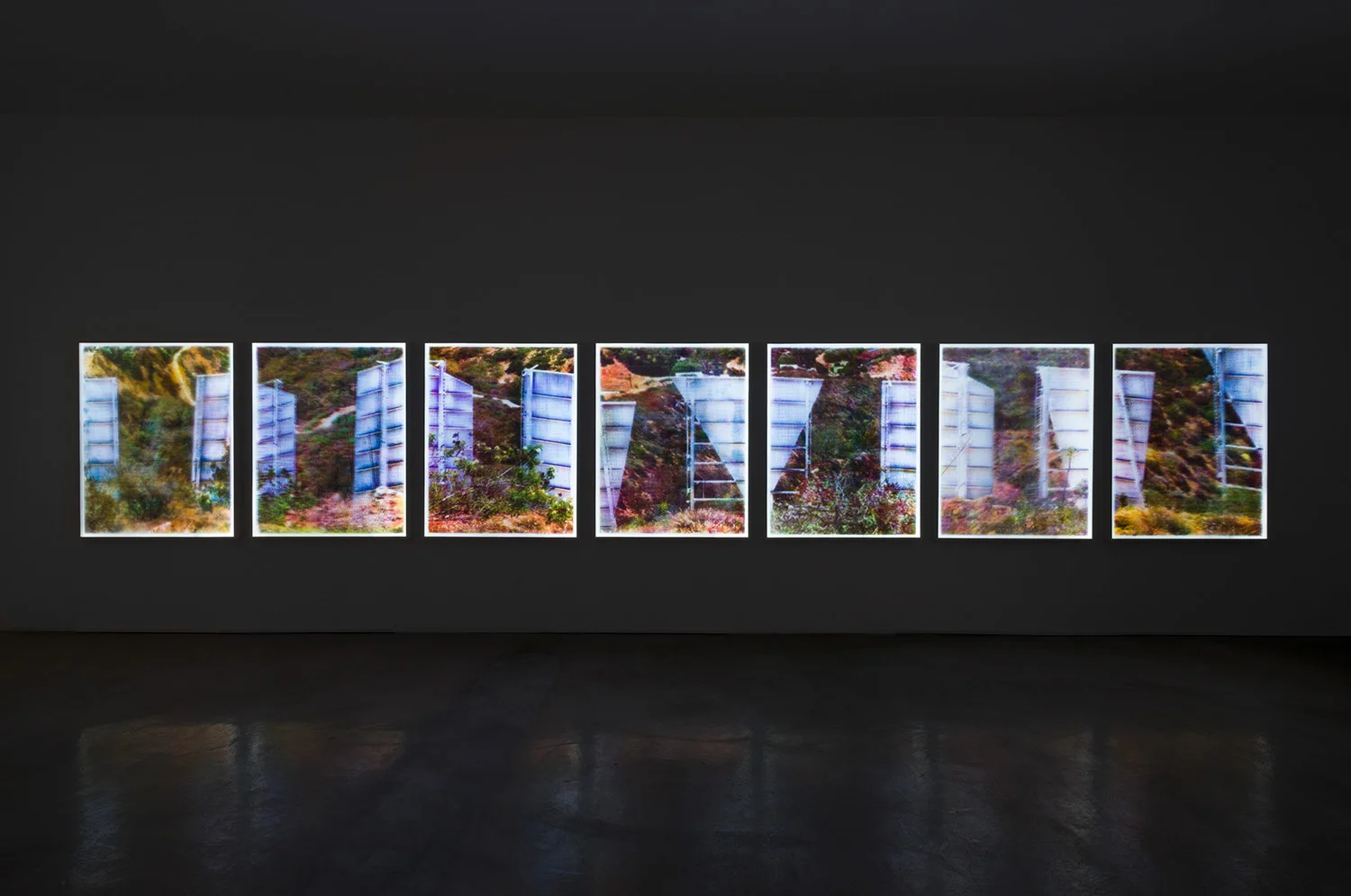 Installation View of "Matthew Brandt: Velvet and Bubble Wrap" at M+B, Los Angeles