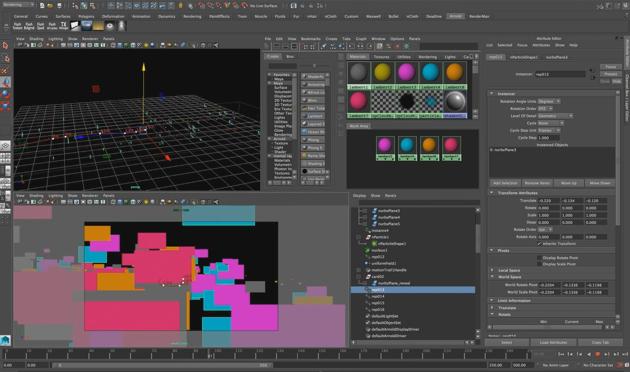 CG Dynamics, Camera animation & Lighting
