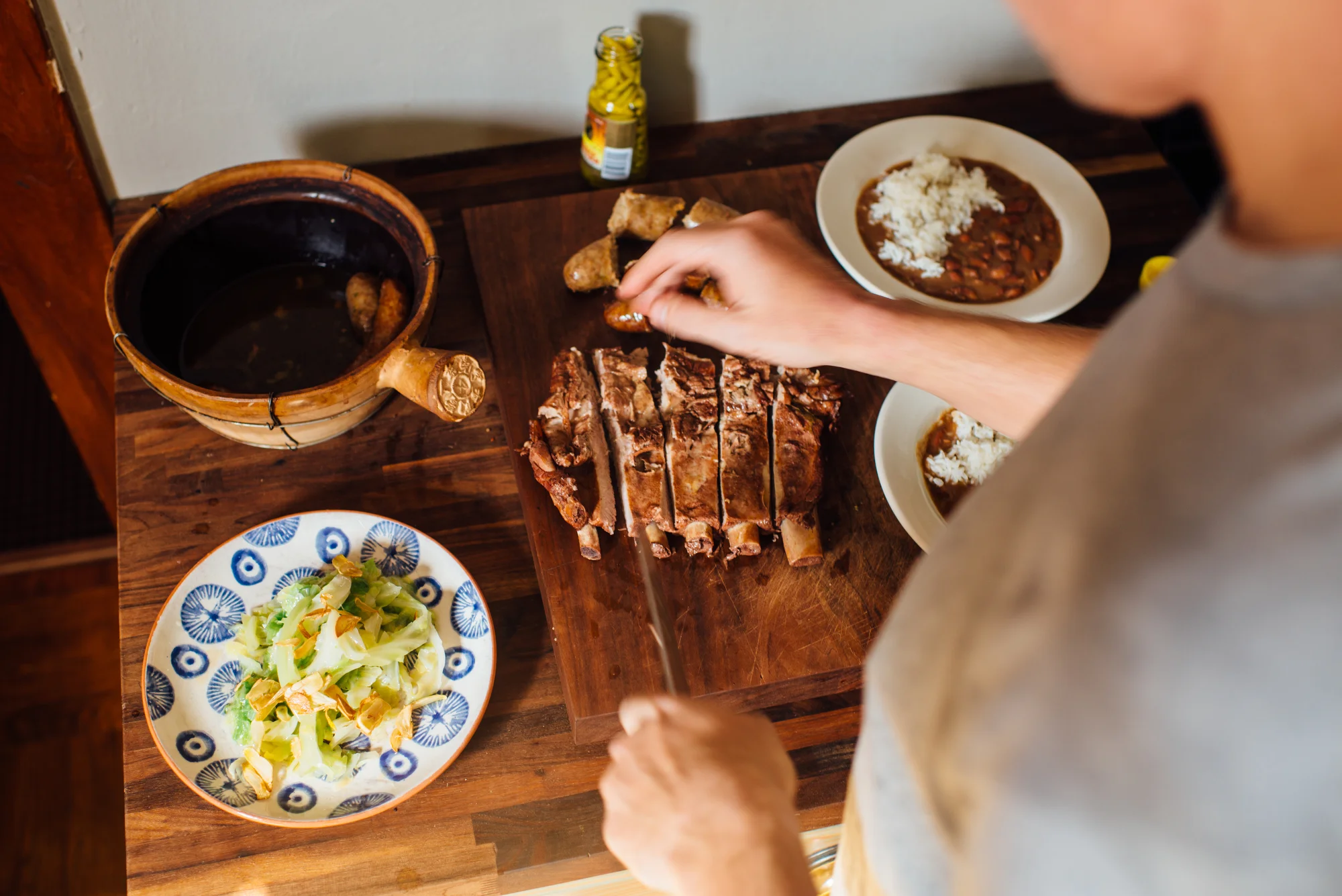 Making ribs manageable. 📷: Denny Culbert