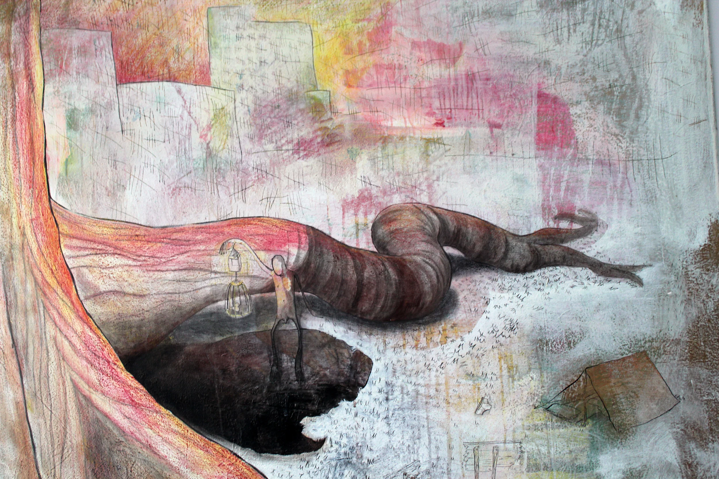 The Day, the Day has arrived- and now a path. (detail)