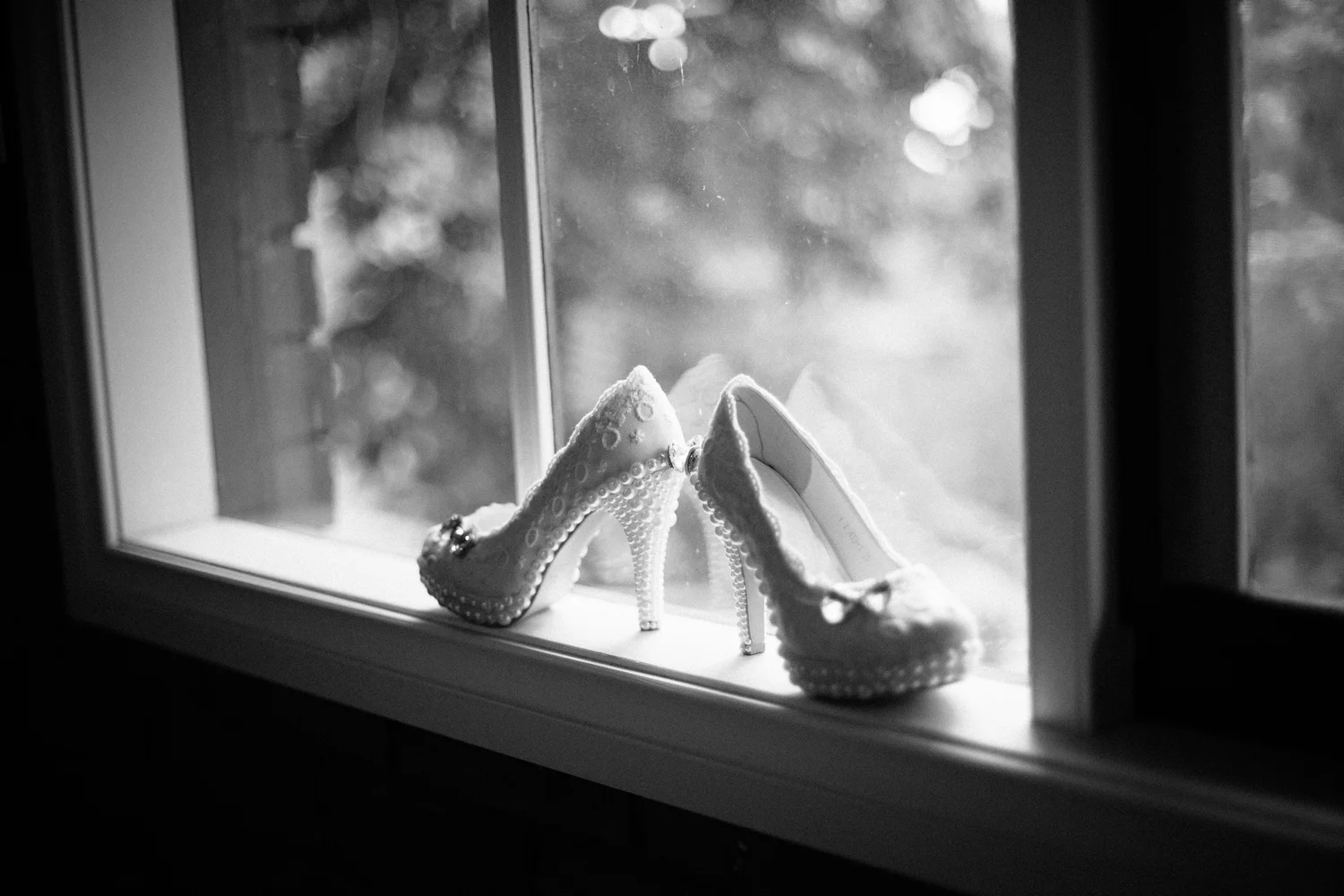 The Brides shoes.