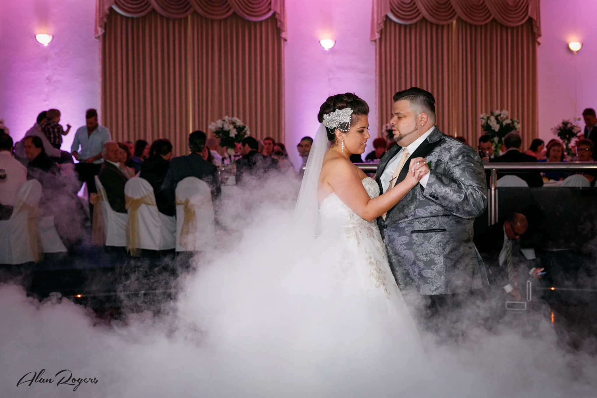A beautiful and misty First Dance.