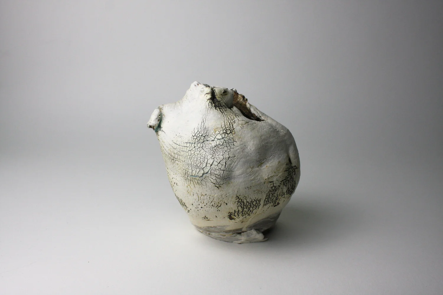  2012  5.25x4.75x4.5inches  stoneware, porcelain slip, glazes 