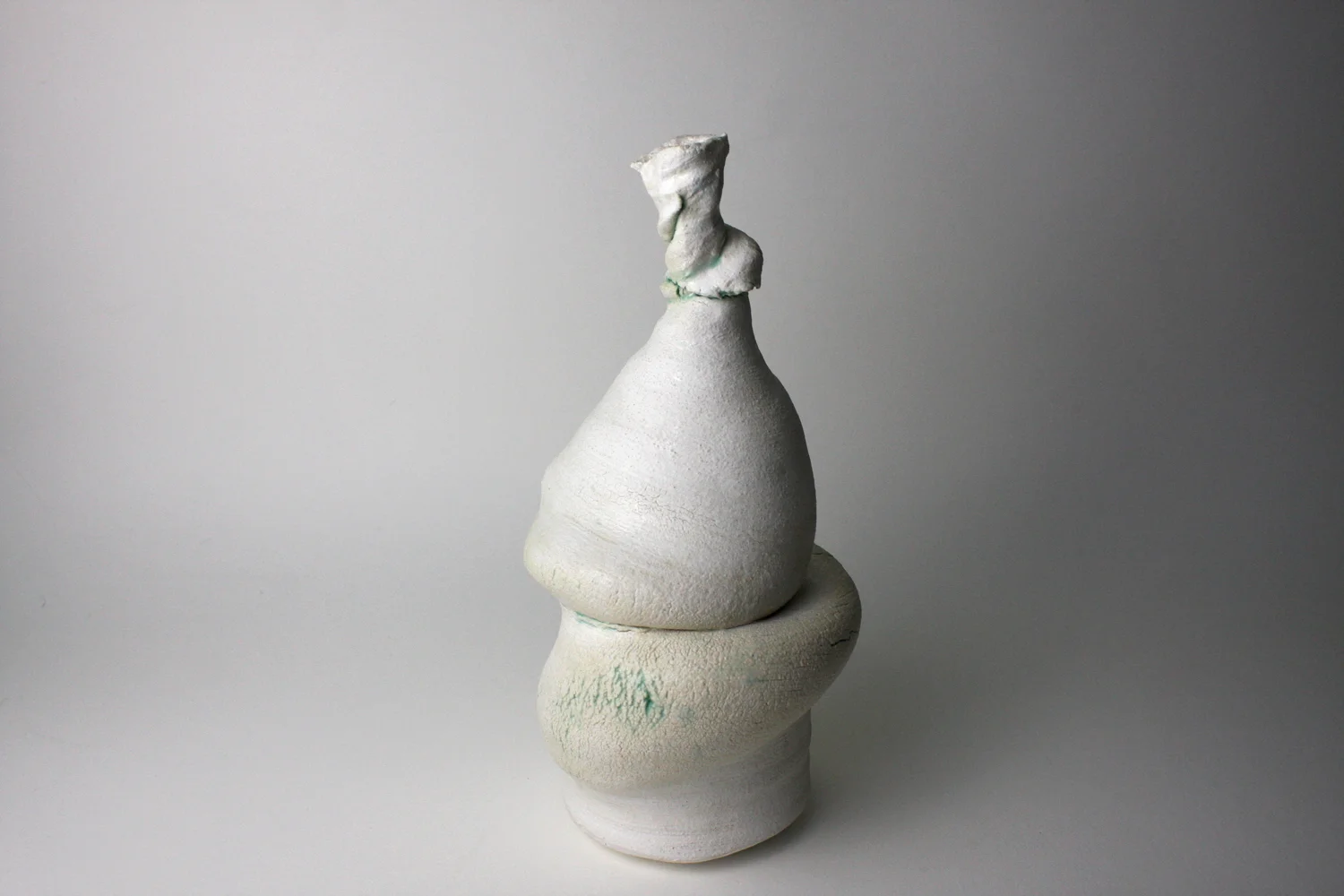  2013  11.25x6.5x5.75inches  stoneware, porcelain slip, glaze 