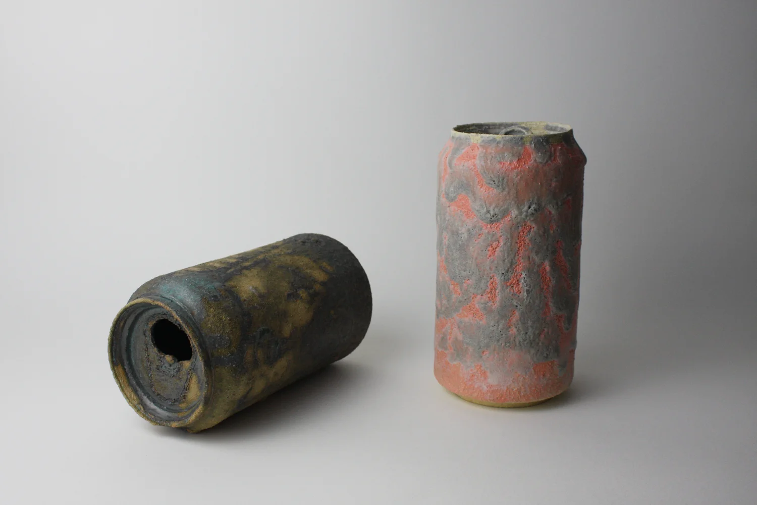 Left :  2015  7.5 x 4 inches  Glazed Ceramic     &nbsp;Right :  2015  7.5 x 4 inches  Glazed Ceramic 