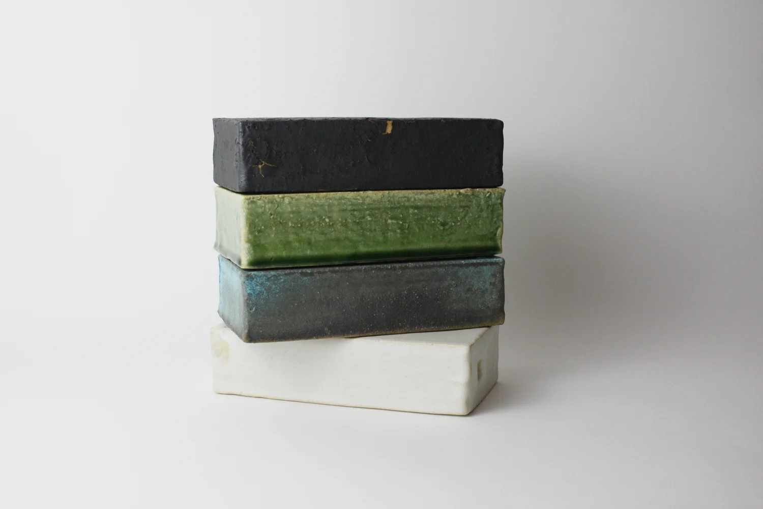  2015  2 x 4 x 8 inches &nbsp;x 4 pieces  Glazed Ceramic 