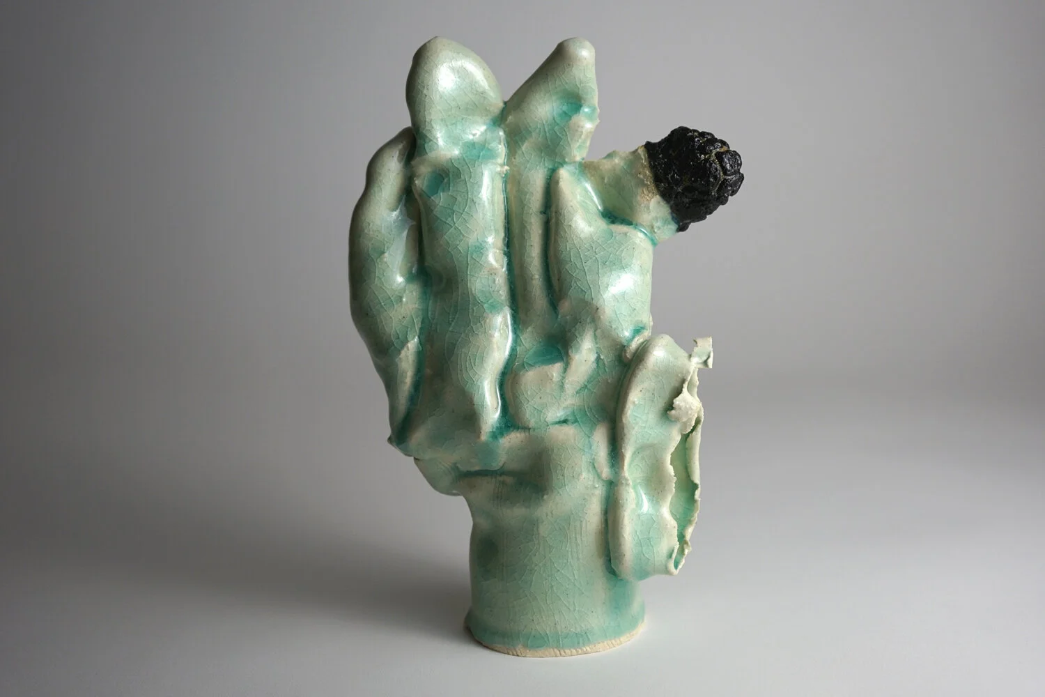  2019  9 x 6 x 3.5 inches   Glazed Ceramic 
