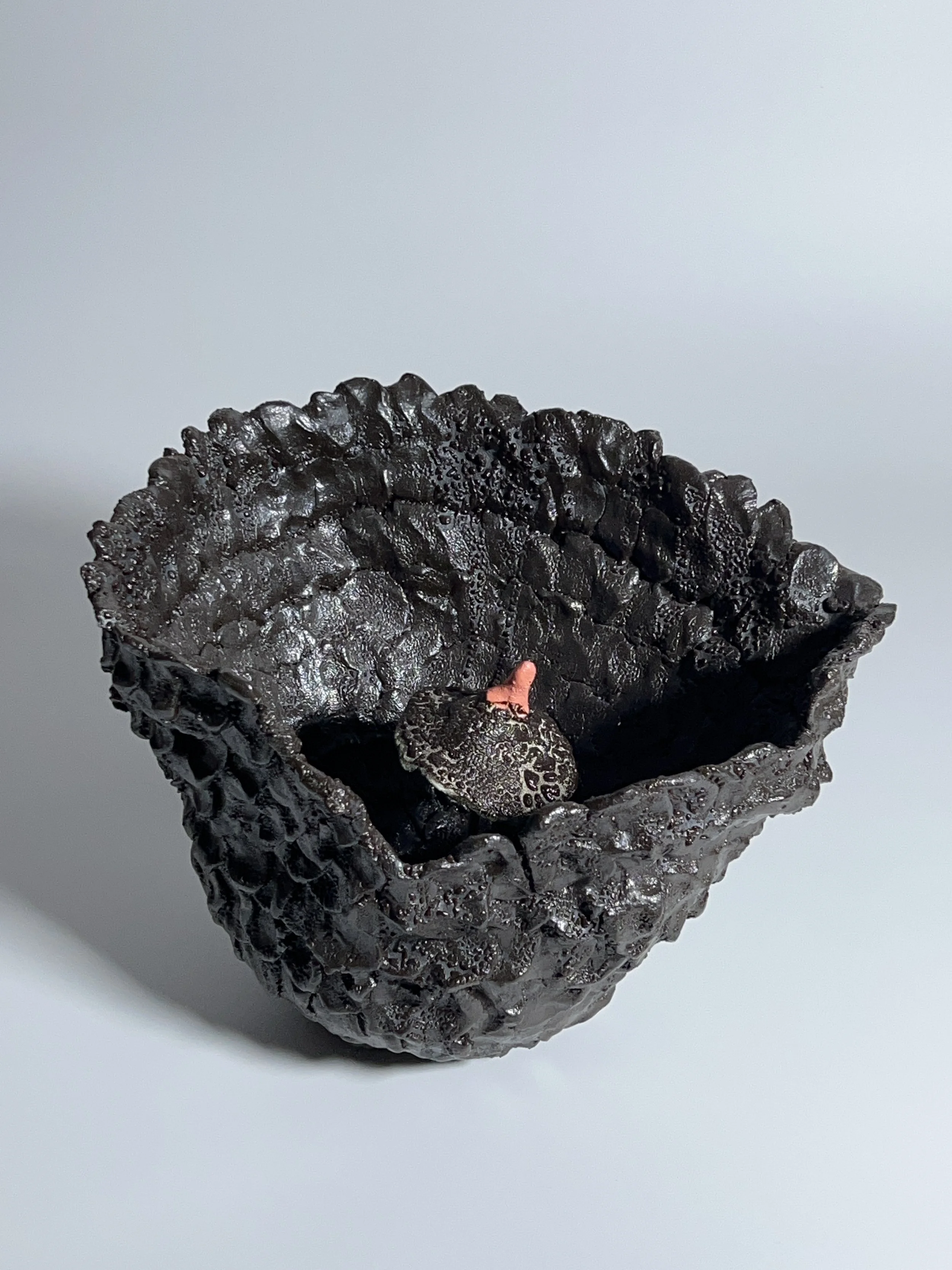  2023  Glazed ceramics, paint, epoxy, metal wire,&nbsp;  9 x 13 x 11 inches 