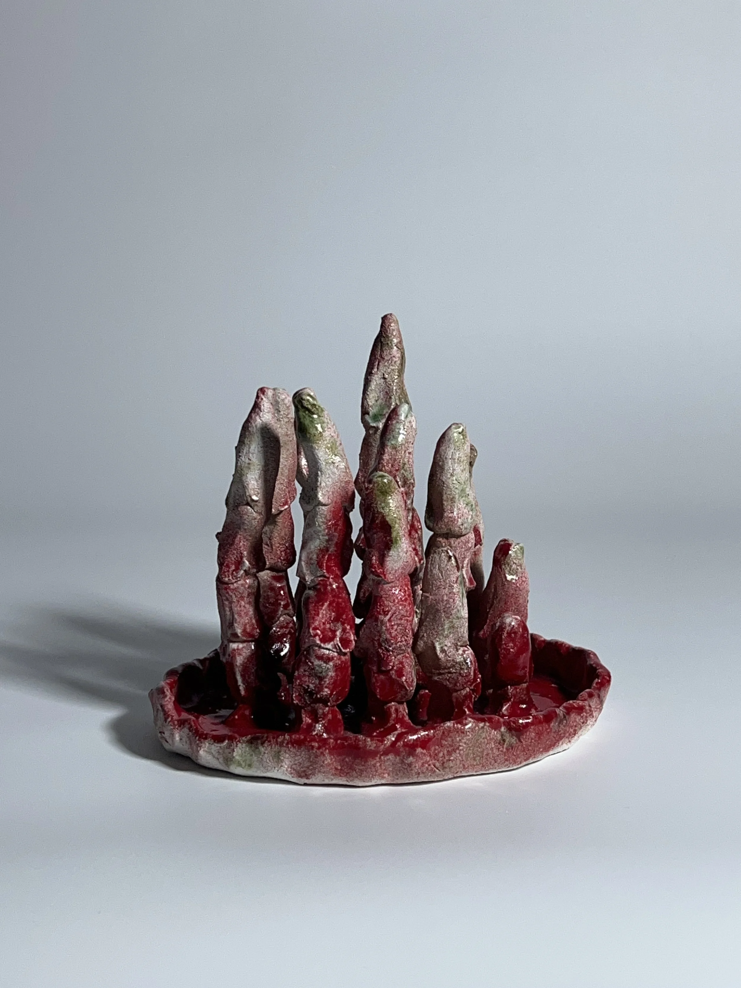  2023  Glazed ceramics&nbsp;  8 x 9 x 7 inches 