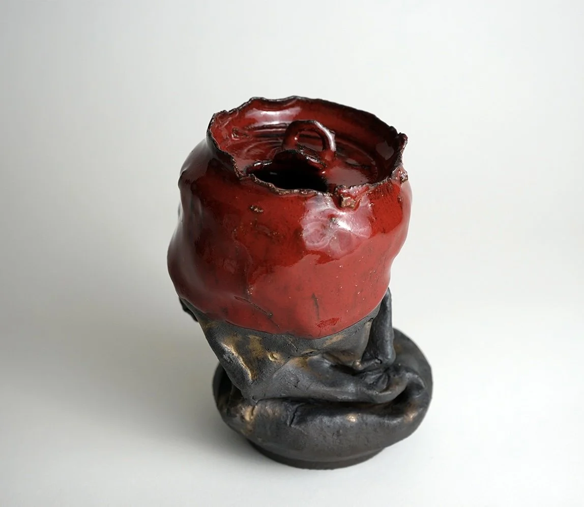  2021  6.5 × 5 × 5 inches  Glazed ceramic 
