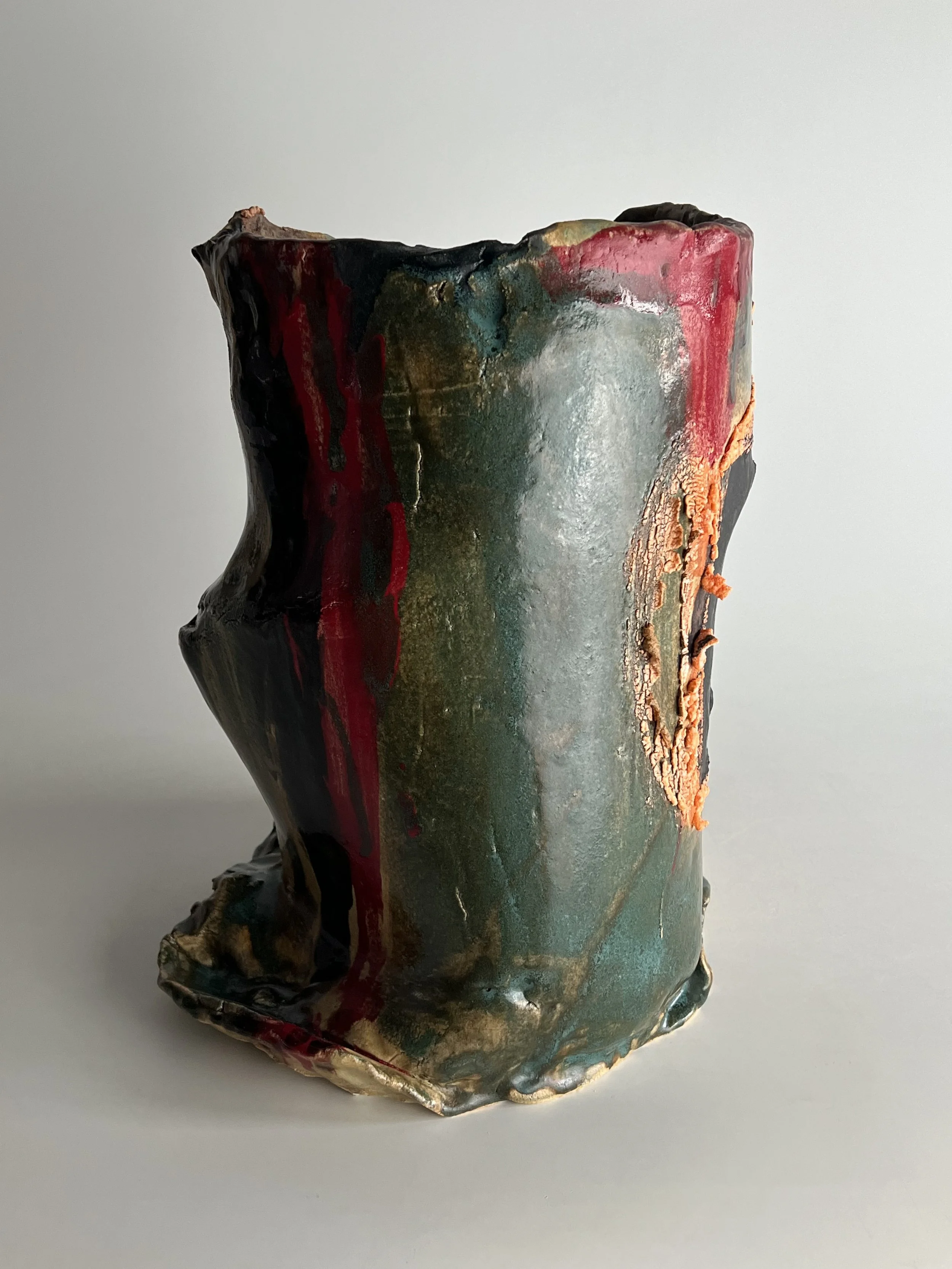  Vessel  2024  Glazed ceramic  16 x 13 x 12 inches 