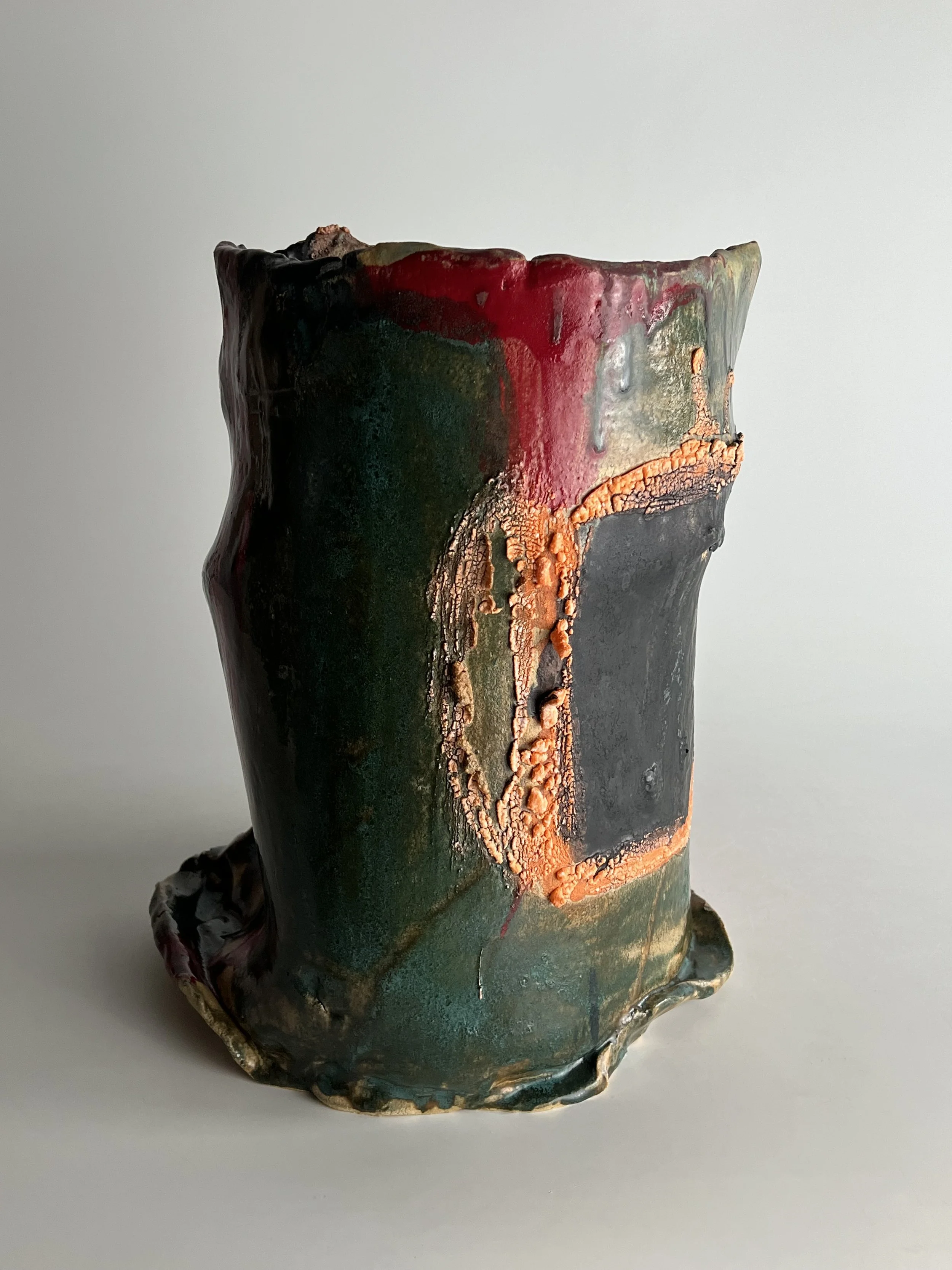  Vessel  2024  Glazed ceramic  16 x 13 x 12 inches 