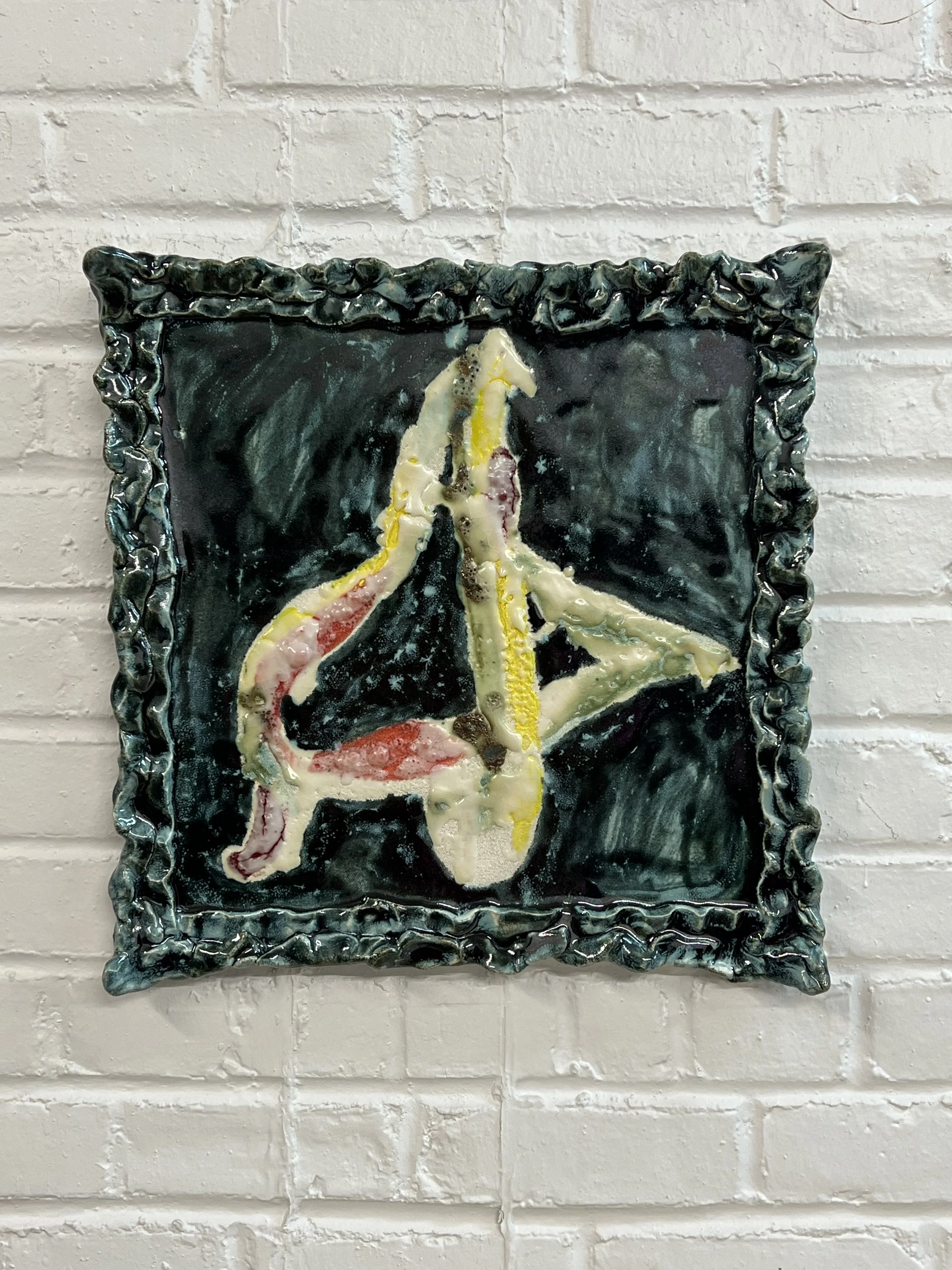  2023  18 × 18 × 1.5 inches  Glazed ceramic 