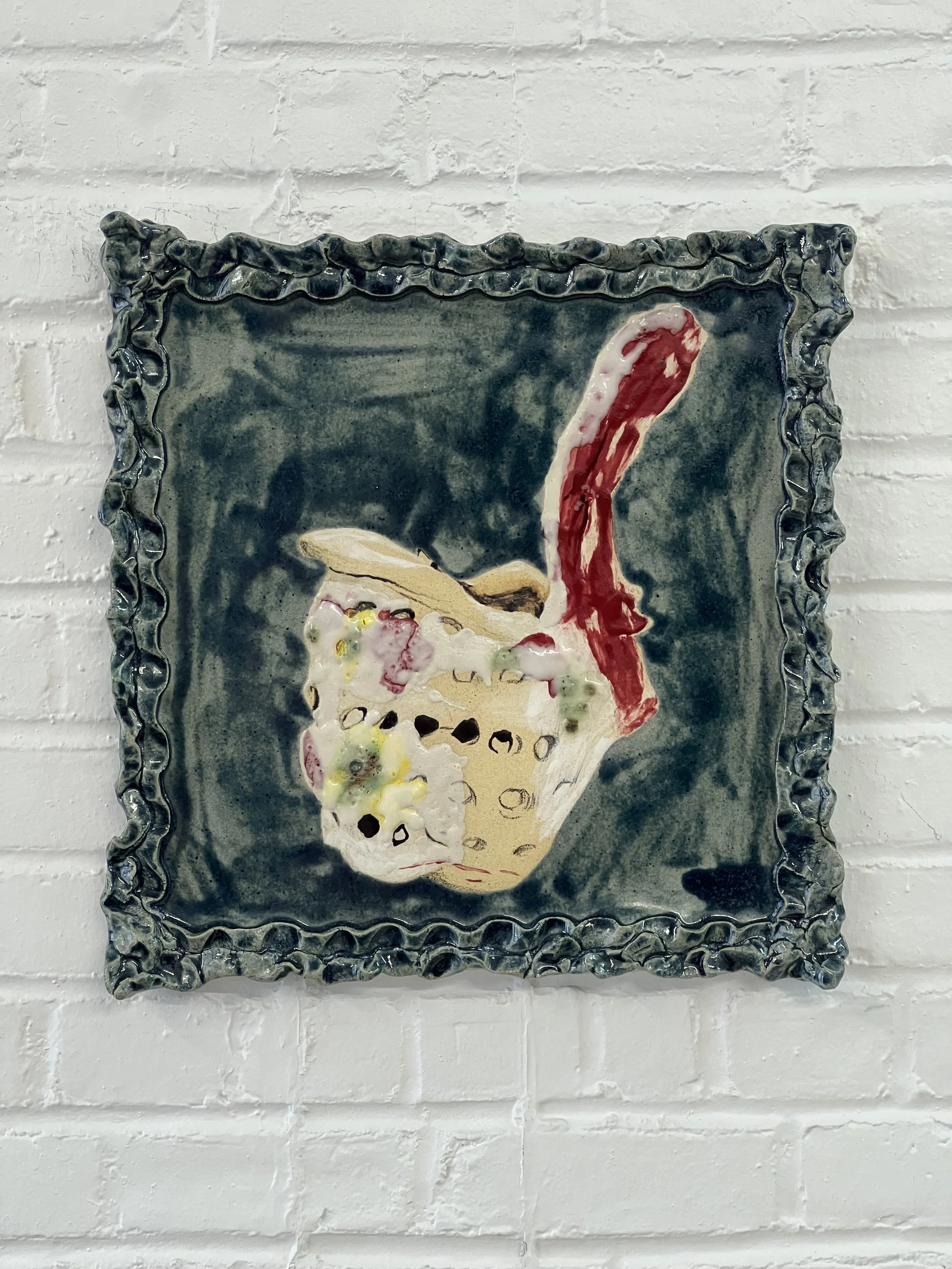  2023  18 × 18 × 1.5 inches  Glazed ceramic 