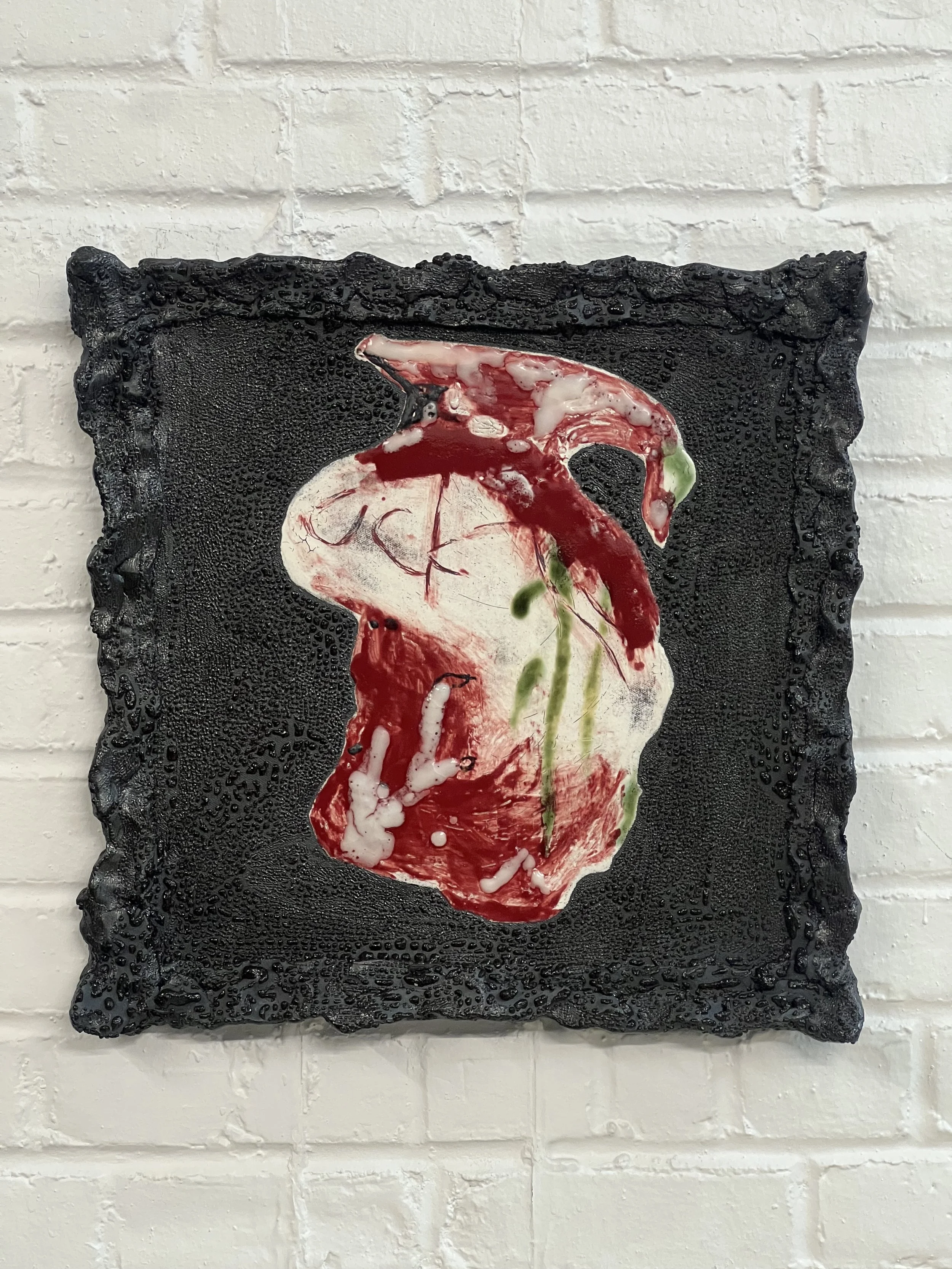  2023  18 × 18 × 1.5 inches  Glazed ceramic 