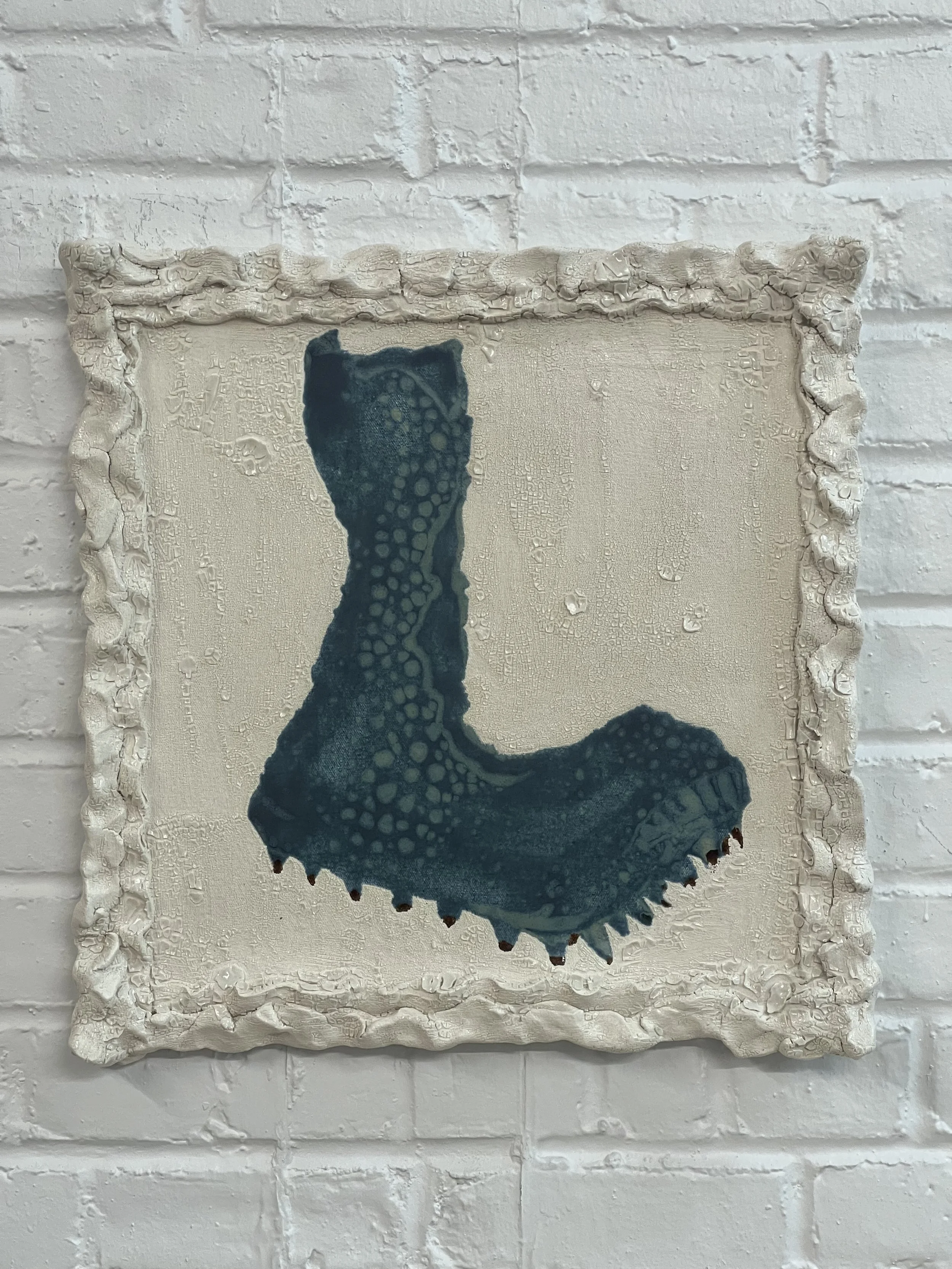  2023  18 × 18 × 1.5 inches  Glazed ceramic 