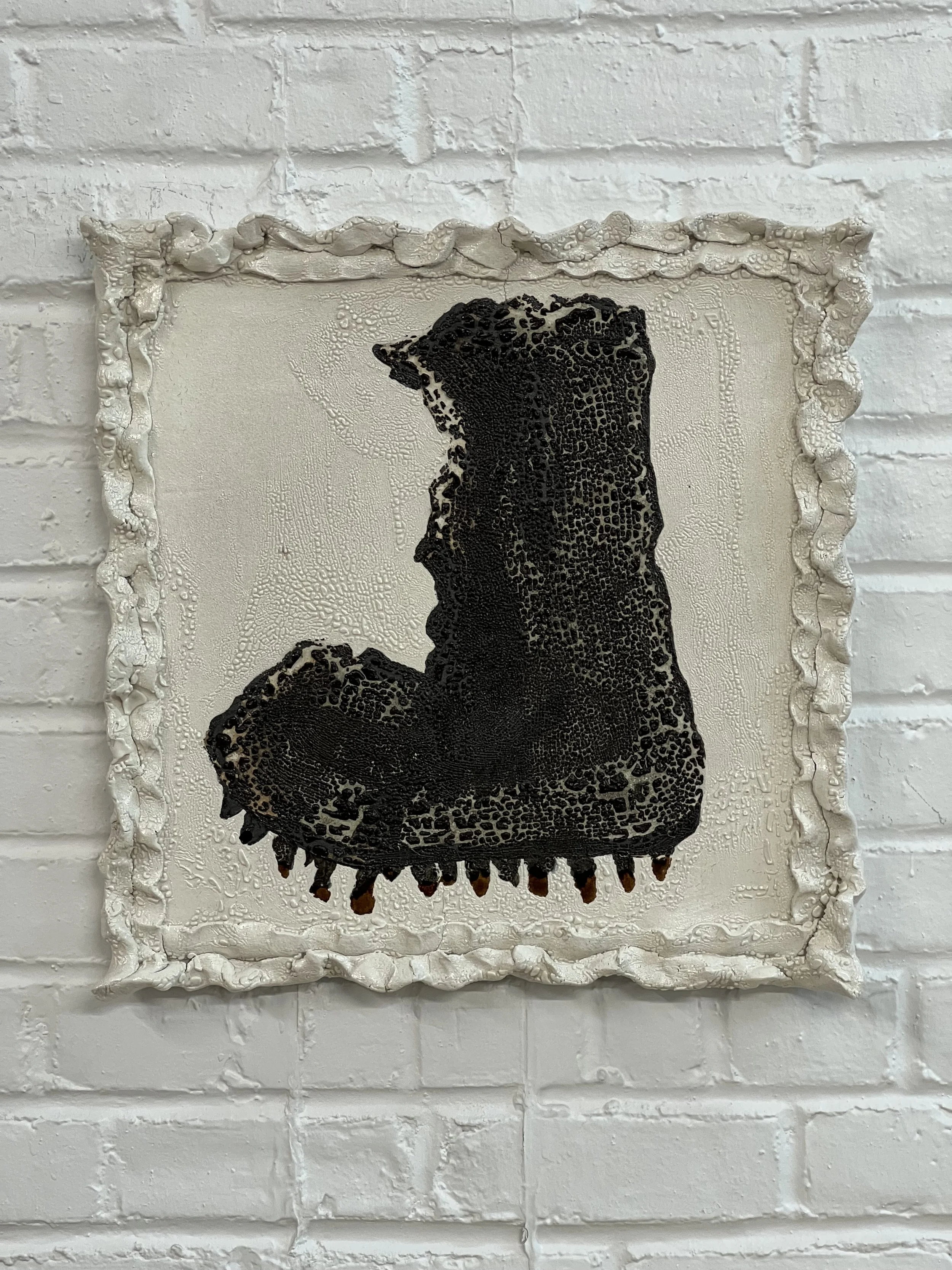  2023  18 × 18 × 1.5 inches  Glazed ceramic 