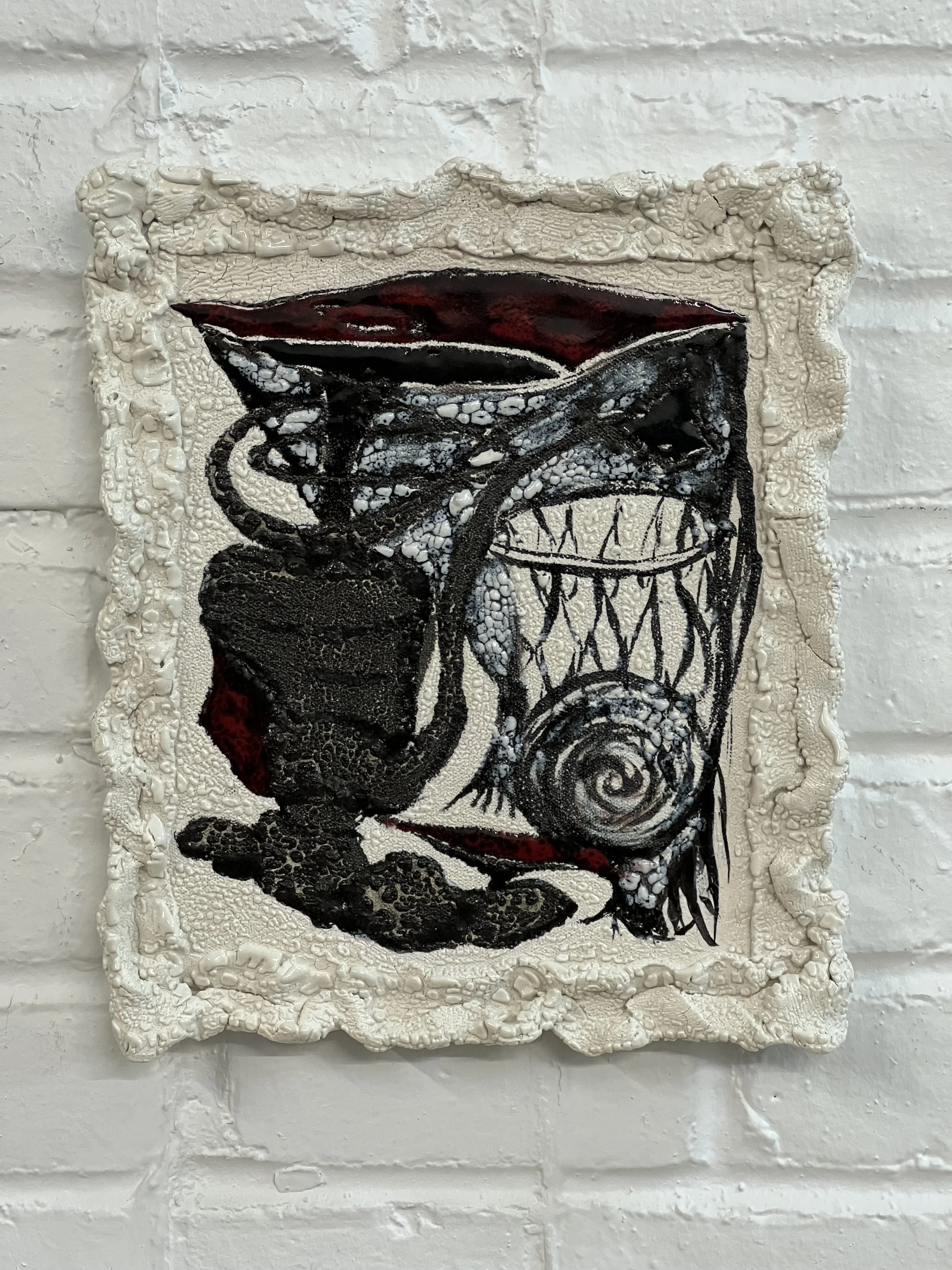  2022  10 × 11.5 × 1.25 inches  Glazed ceramic 