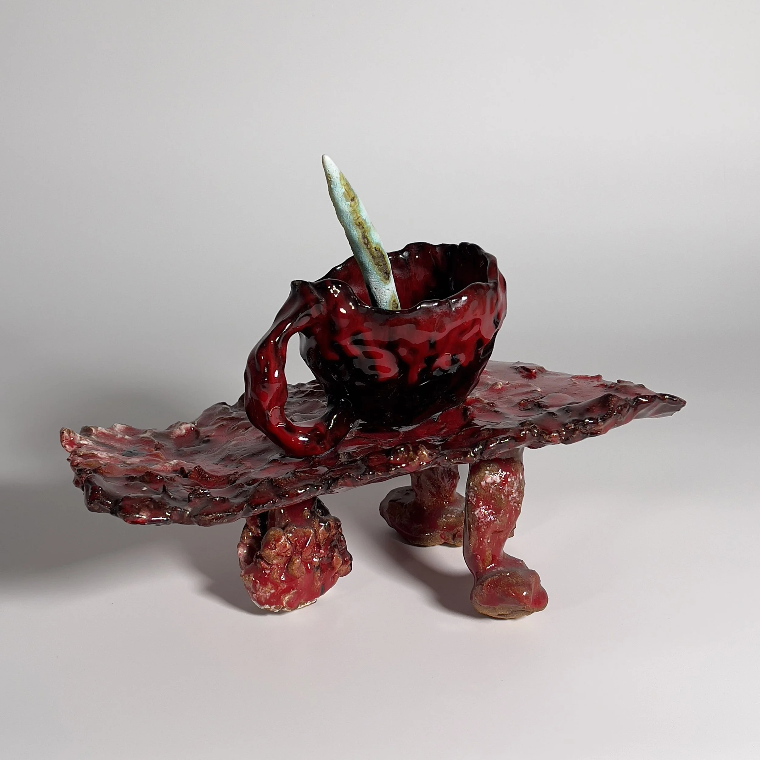  2025  Glazed  ceramics, metal wire, epoxy, and epoxy glue  10 x 12.25 x 8.75 inches 