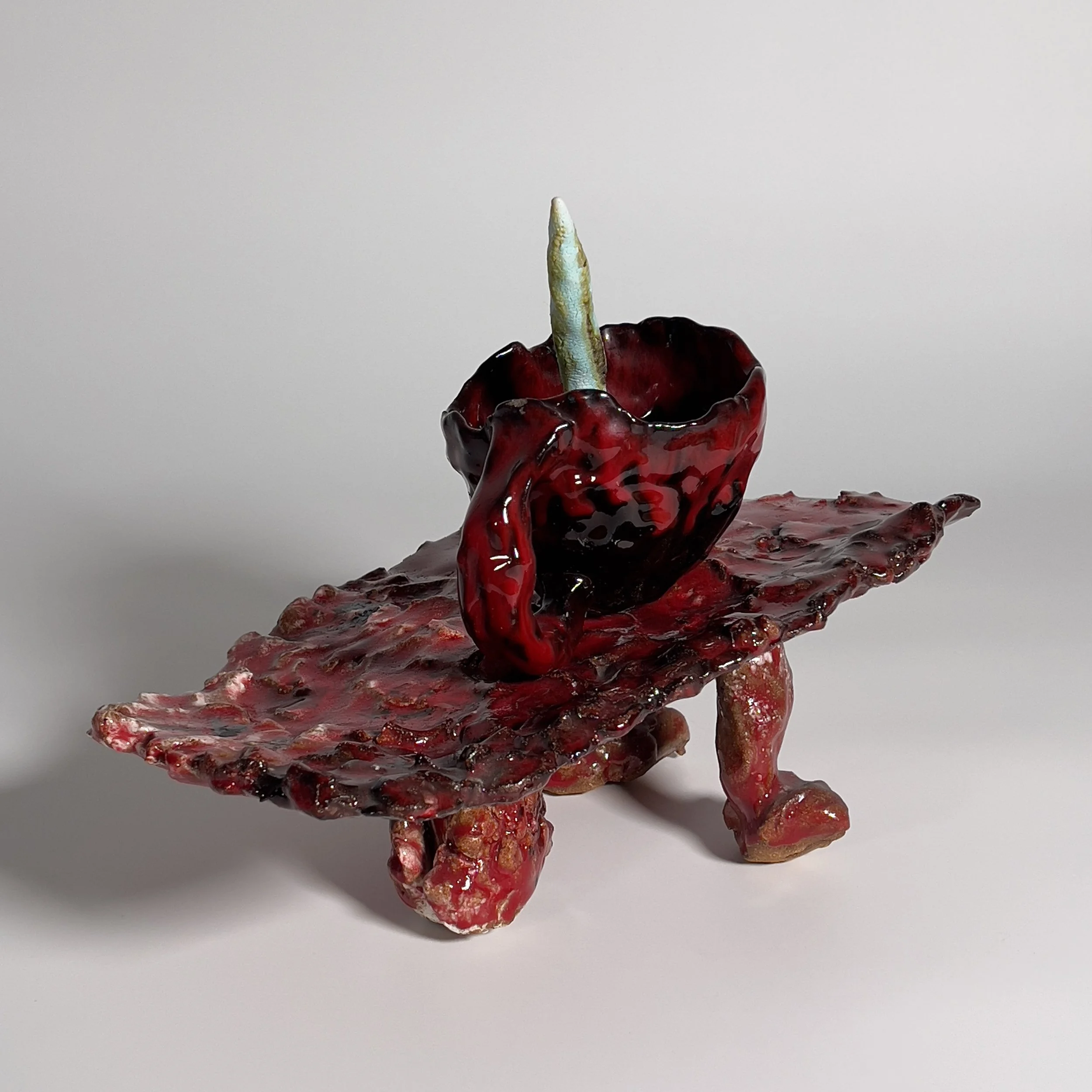  2025  Glazed  ceramics, metal wire, epoxy, and epoxy glue  10 x 12.25 x 8.75 inches 
