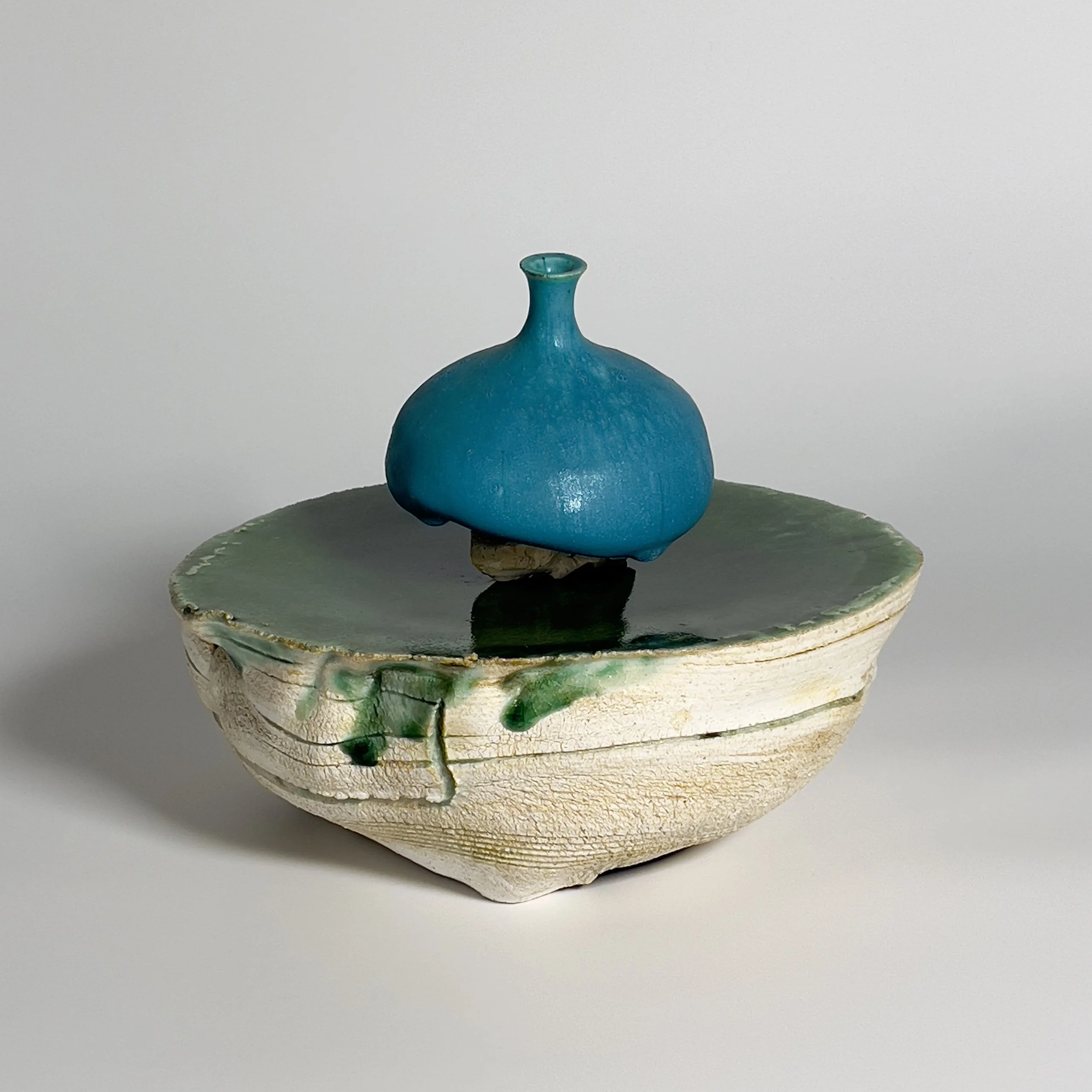  2025  Glazed ceramics, epoxy  7.5 × 9.5 x 9.25 inches 