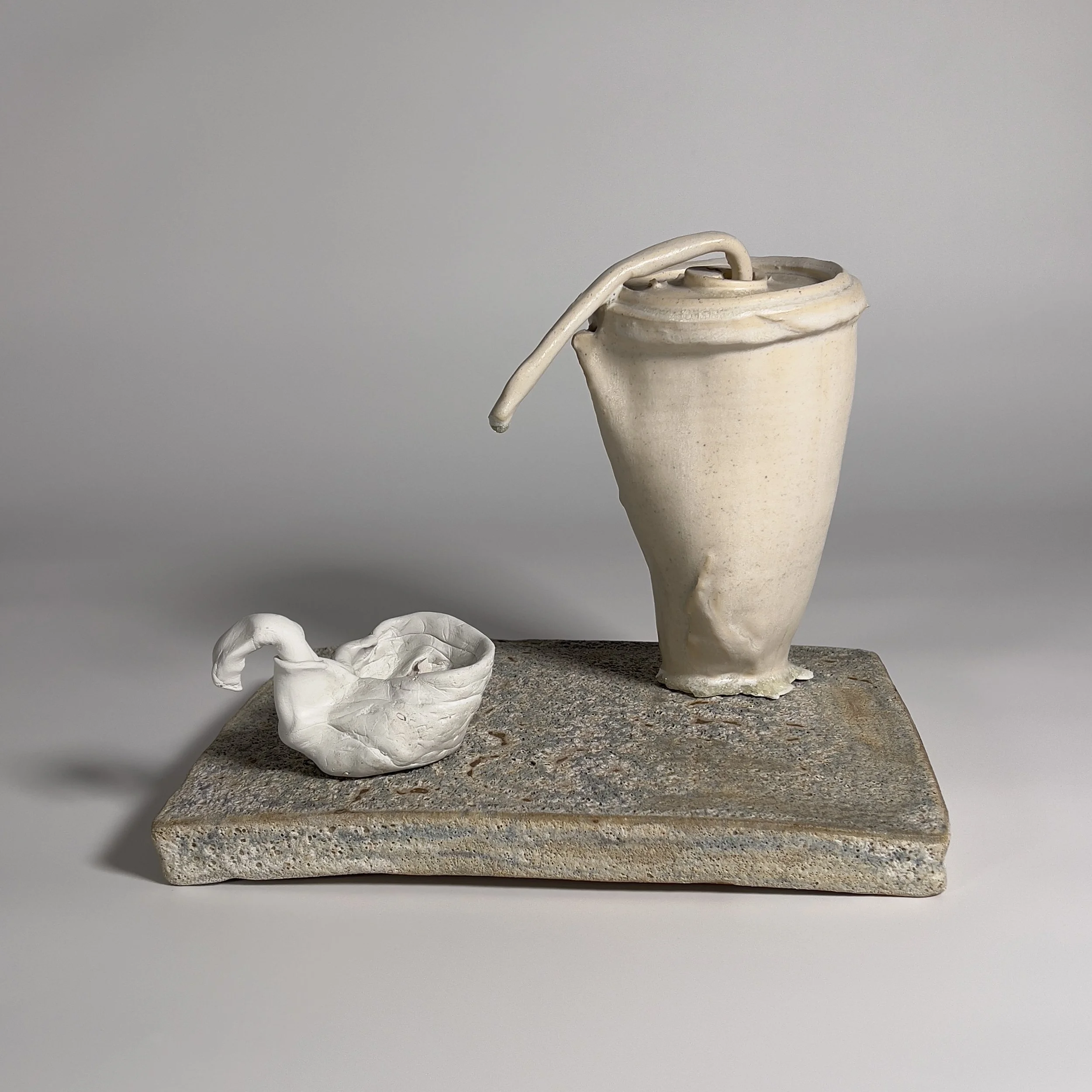  2025  Glazed ceramics, epoxy  9 × 11.5 × 8.5 inches 