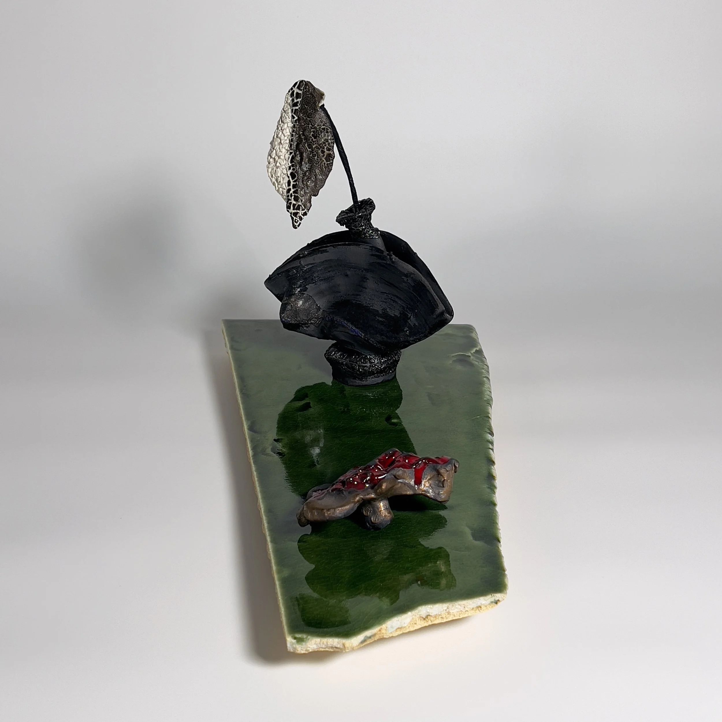  2025  Glazed ceramics, epoxy, metal wire, and epoxy glue  11 x 20 x 9 inches 