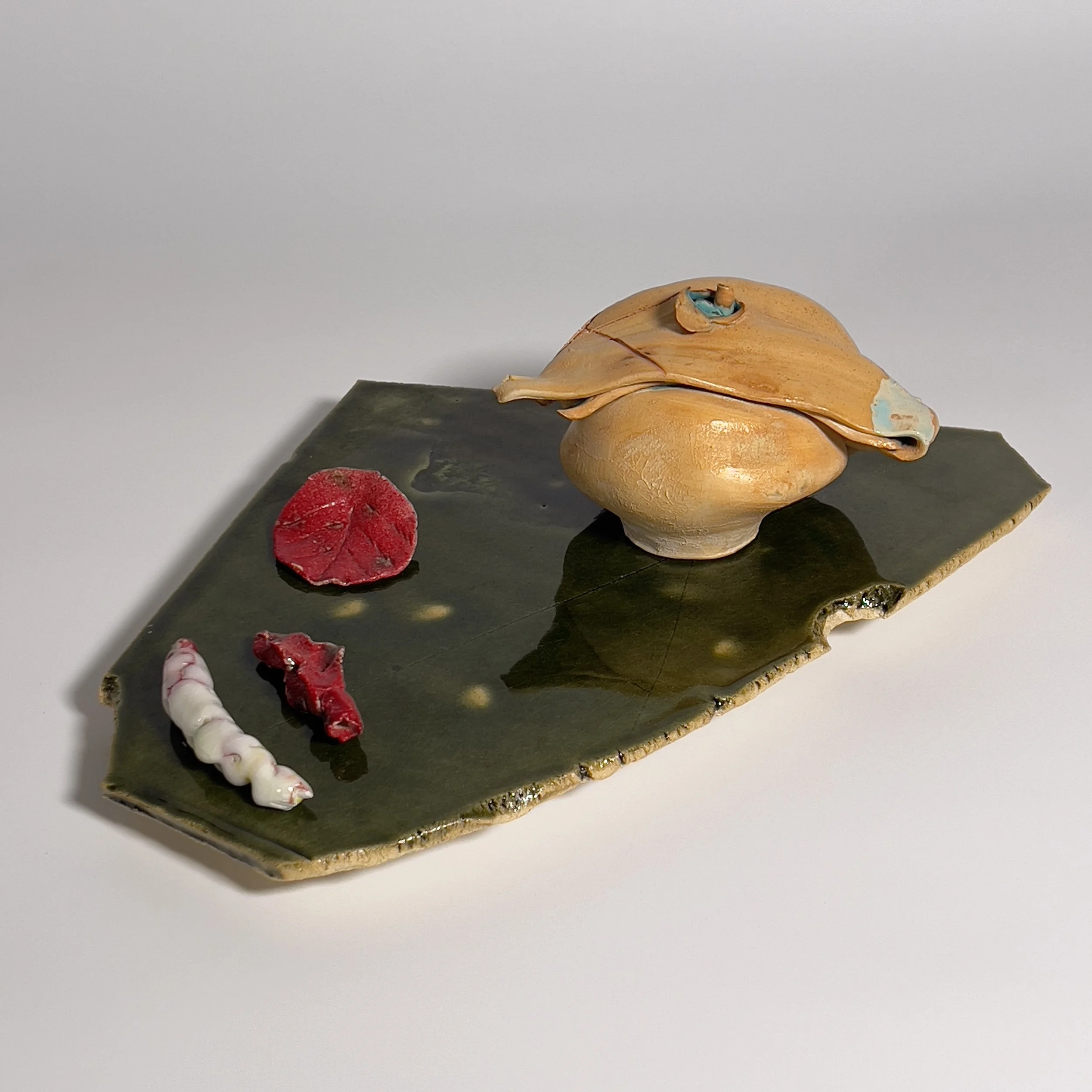  2025  Glazed ceramics and epoxy  5 x 17 x 11.25 inches 