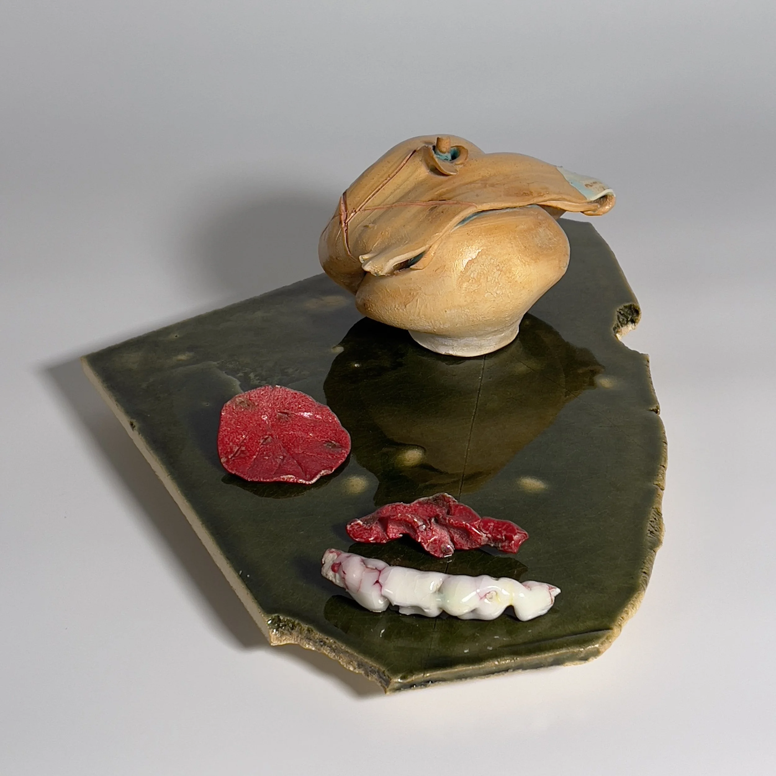  2025  Glazed ceramics and epoxy  5 x 17 x 11.25 inches 