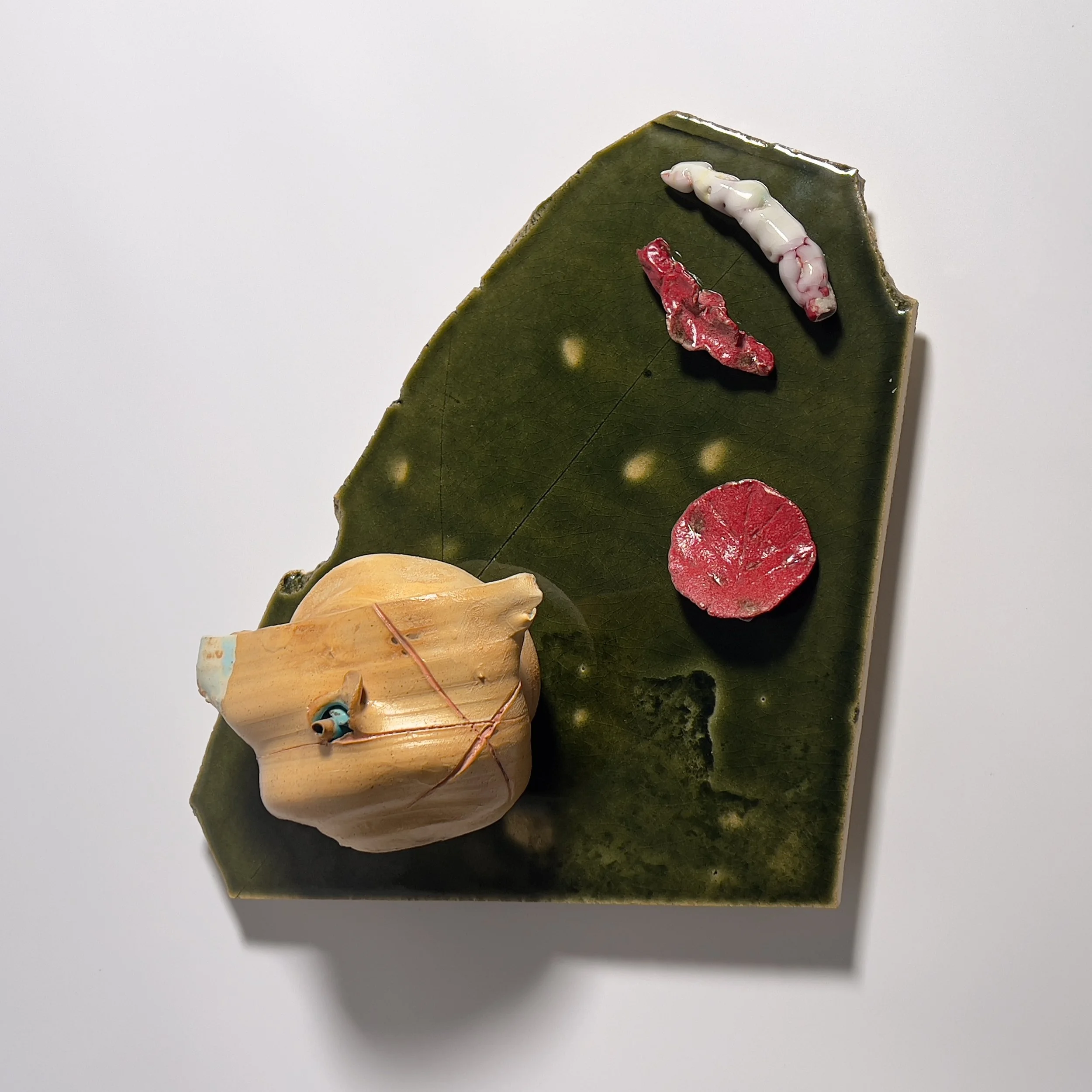  2025  Glazed ceramics and epoxy  5 x 17 x 11.25 inches 