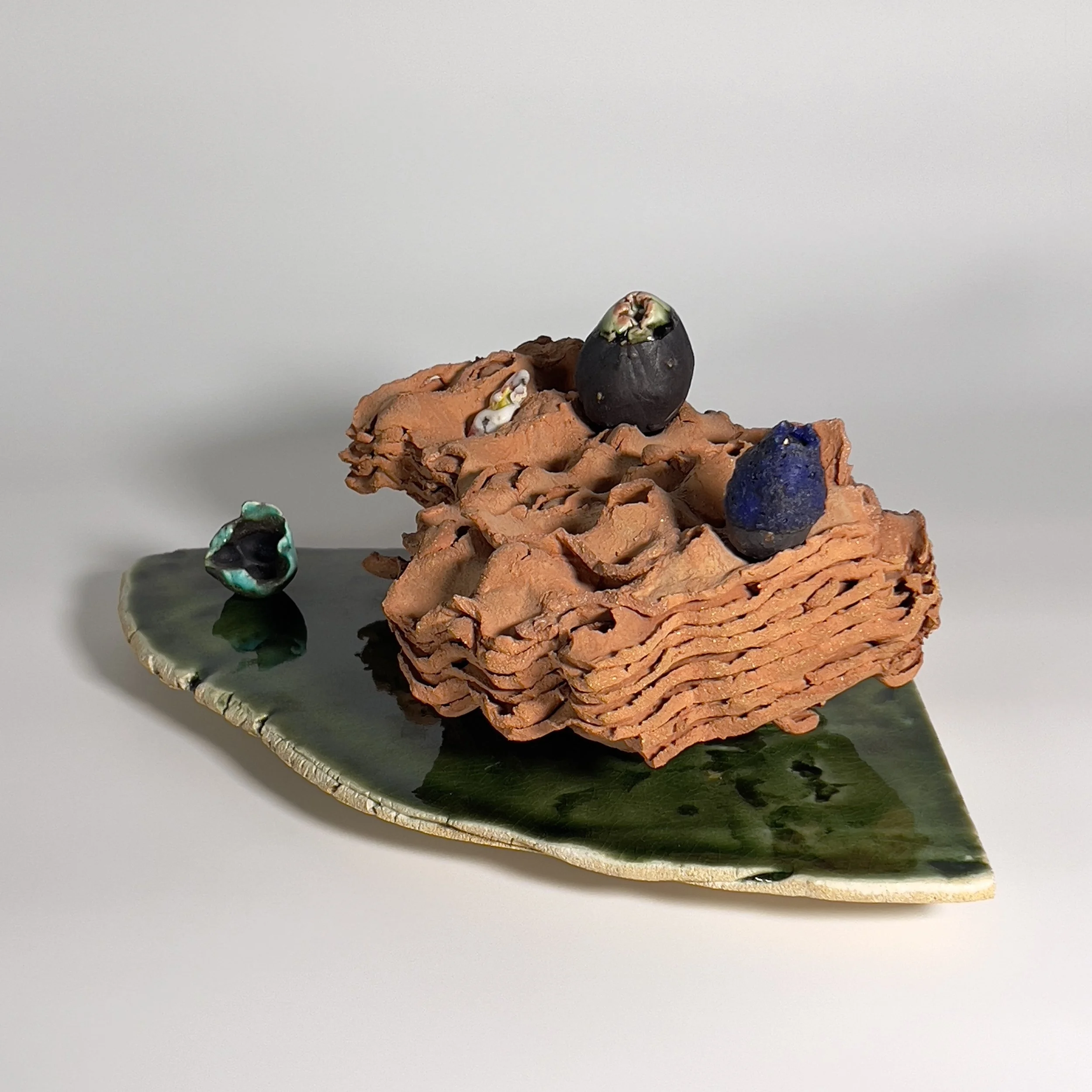  2025  Glazed Ceramics, epoxy  6.5 x 17 x 11 inches   