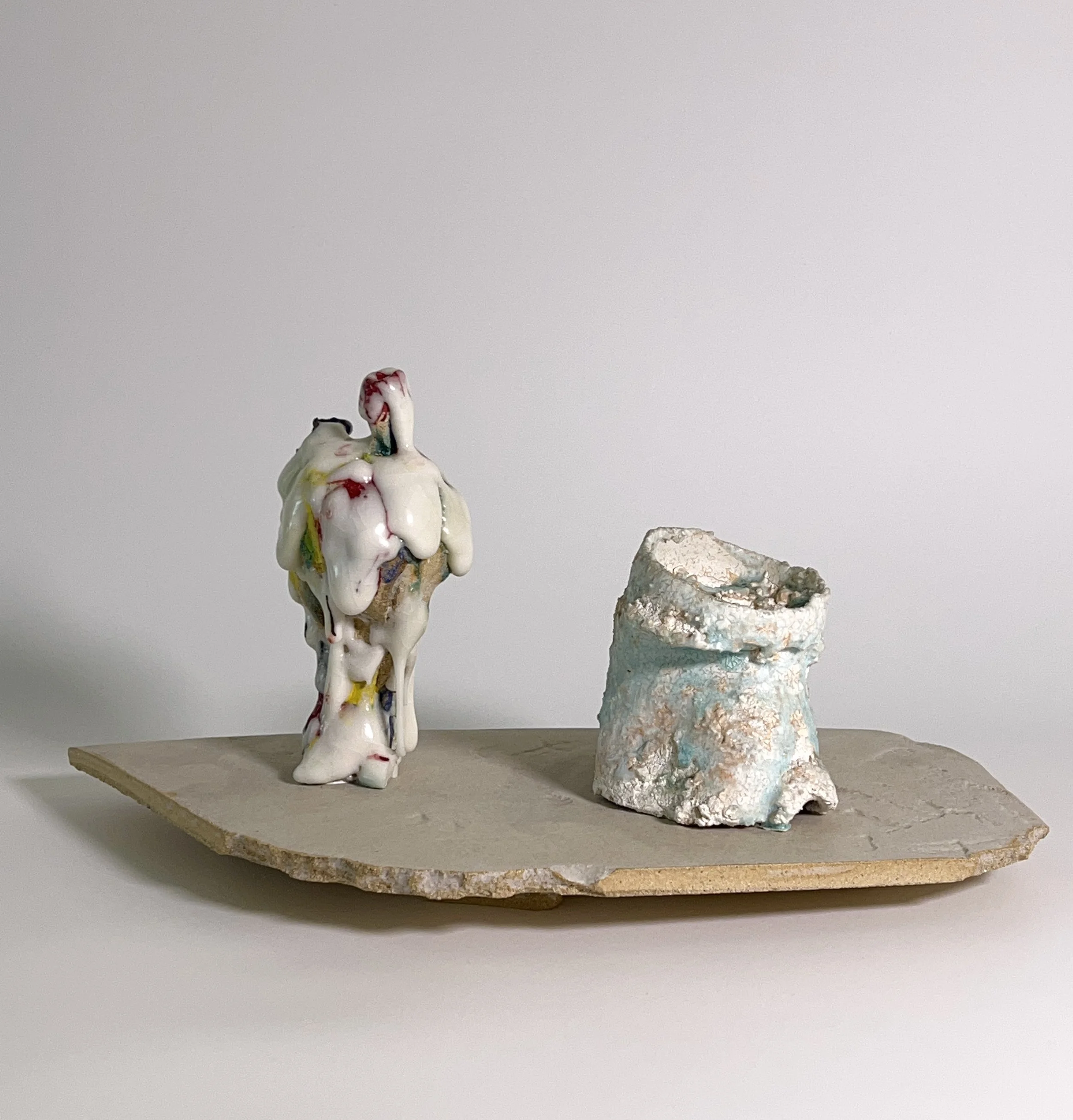  2025  Glazed ceramics, epoxy  8.5 × 18 × 10.25 inches 