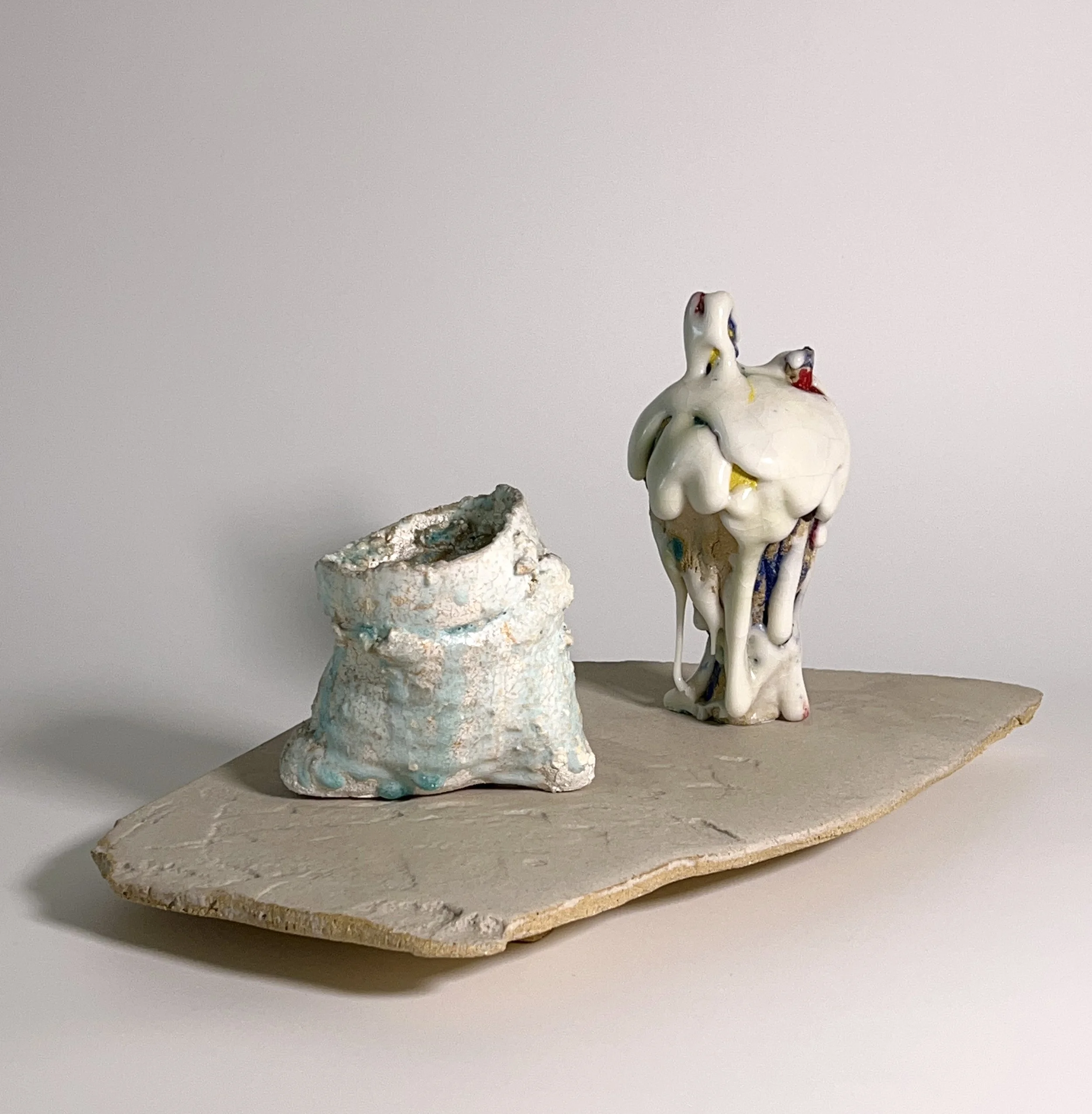  2025  Glazed ceramics, epoxy  8.5 × 18 × 10.25 inches 