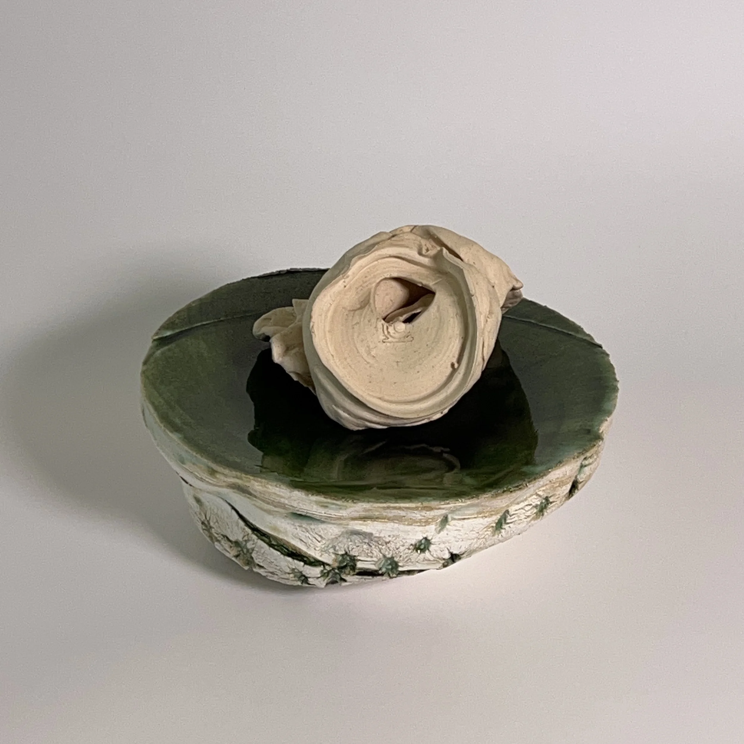  2025  Glazed ceramics, epoxy  6 x 9.5 x 9 inches 