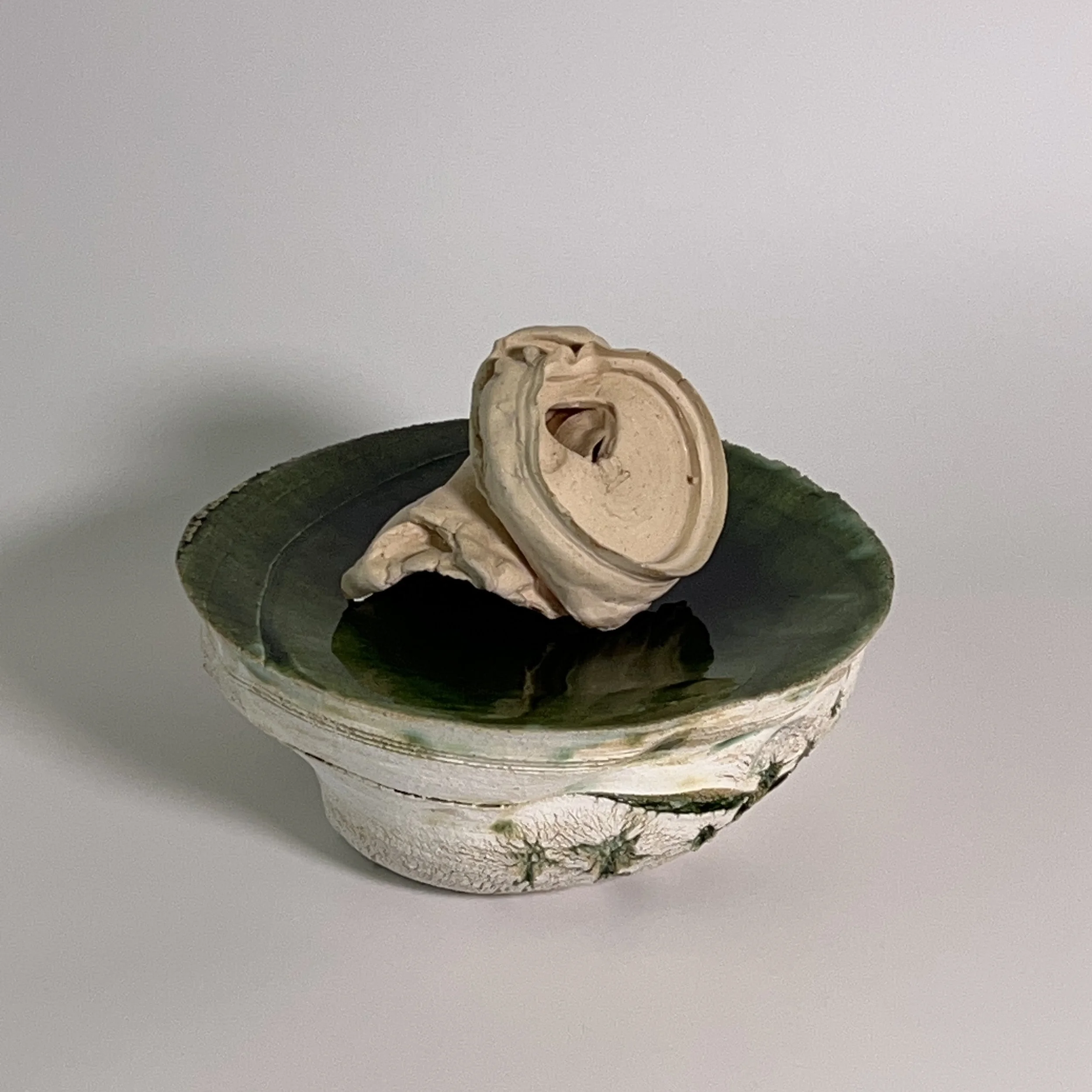  2025  Glazed ceramics, epoxy  6 x 9.5 x 9 inches 