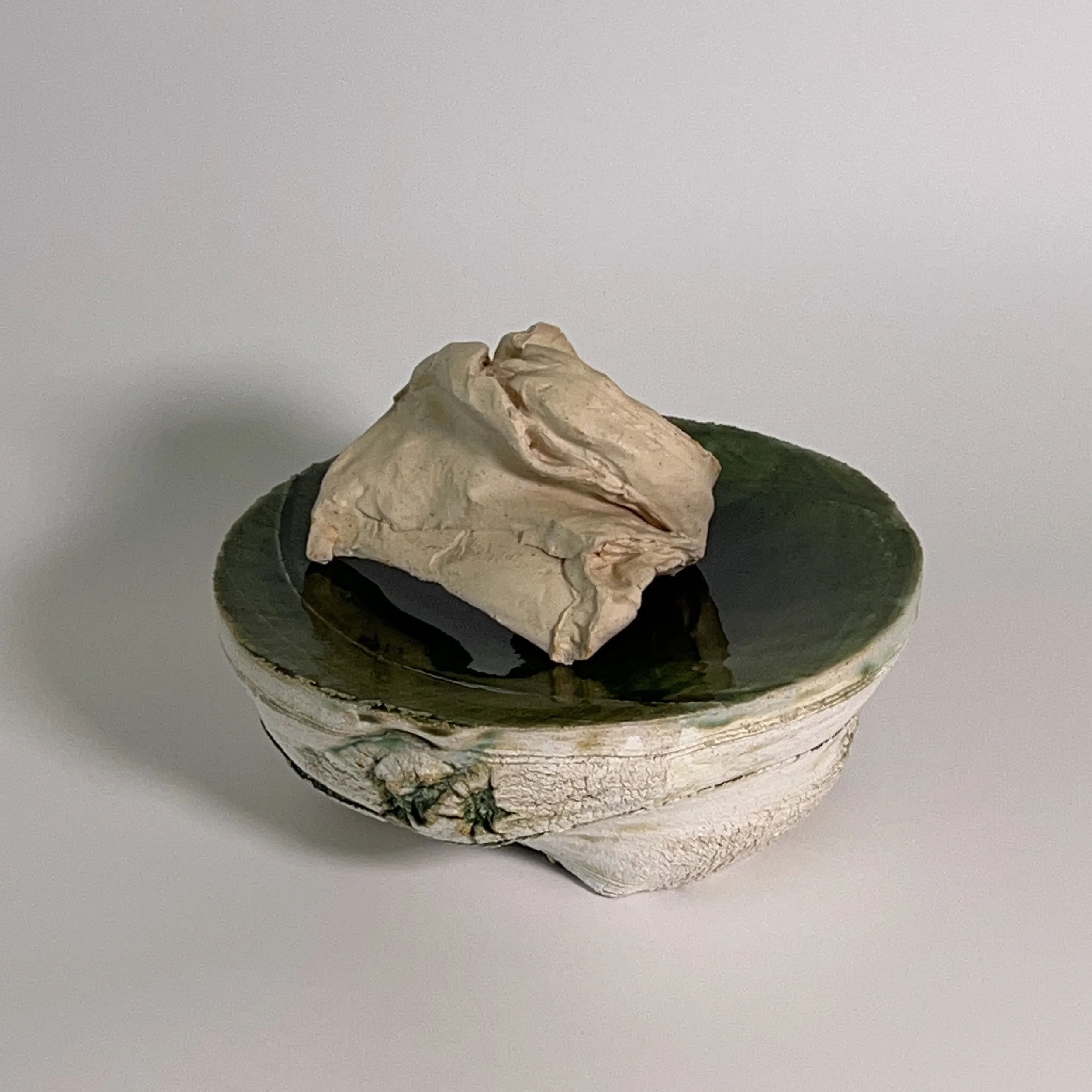  2025  Glazed ceramics, epoxy  6 x 9.5 x 9 inches 