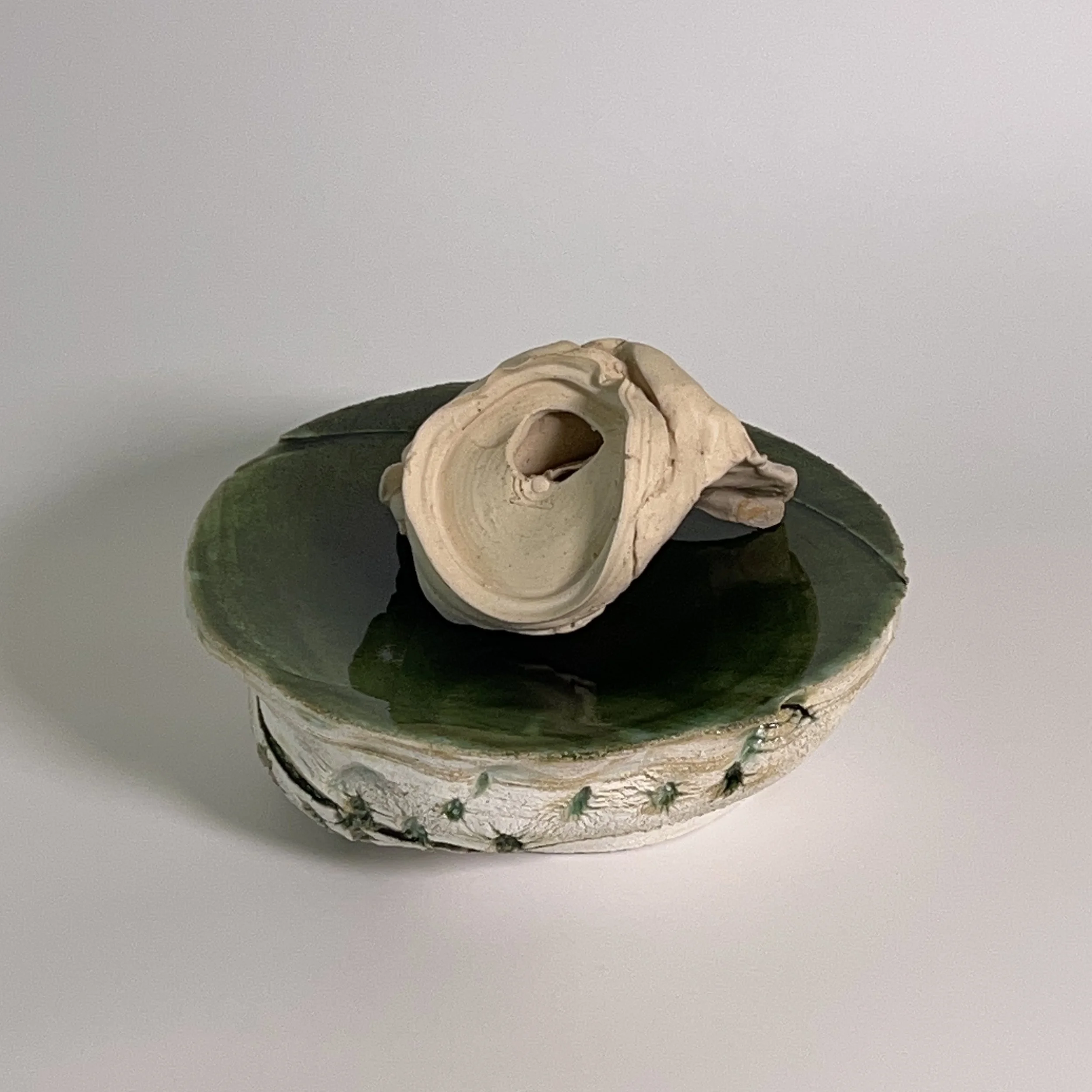  2025  Glazed ceramics, epoxy  6 x 9.5 x 9 inches 