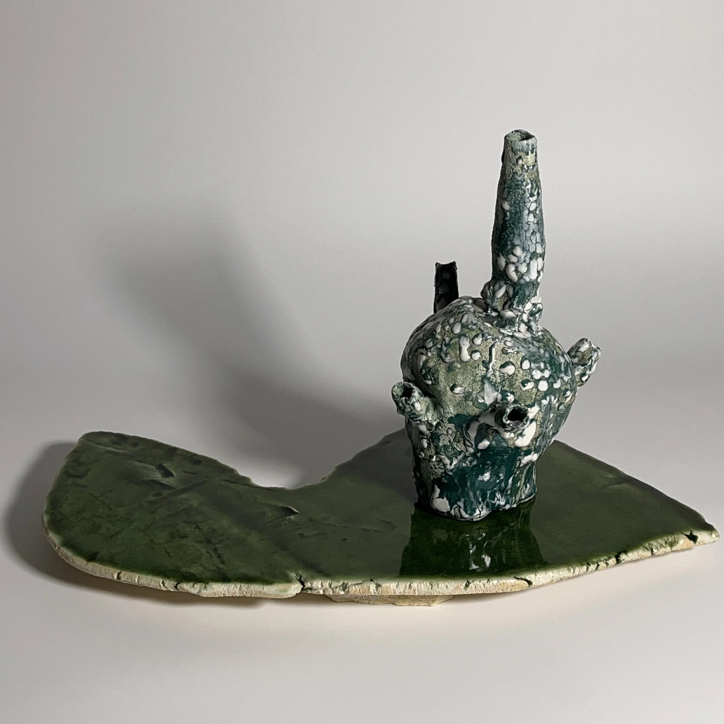  2025  Glazed ceramics, epoxy  11.5 x 18.5 x 11.5 inches 