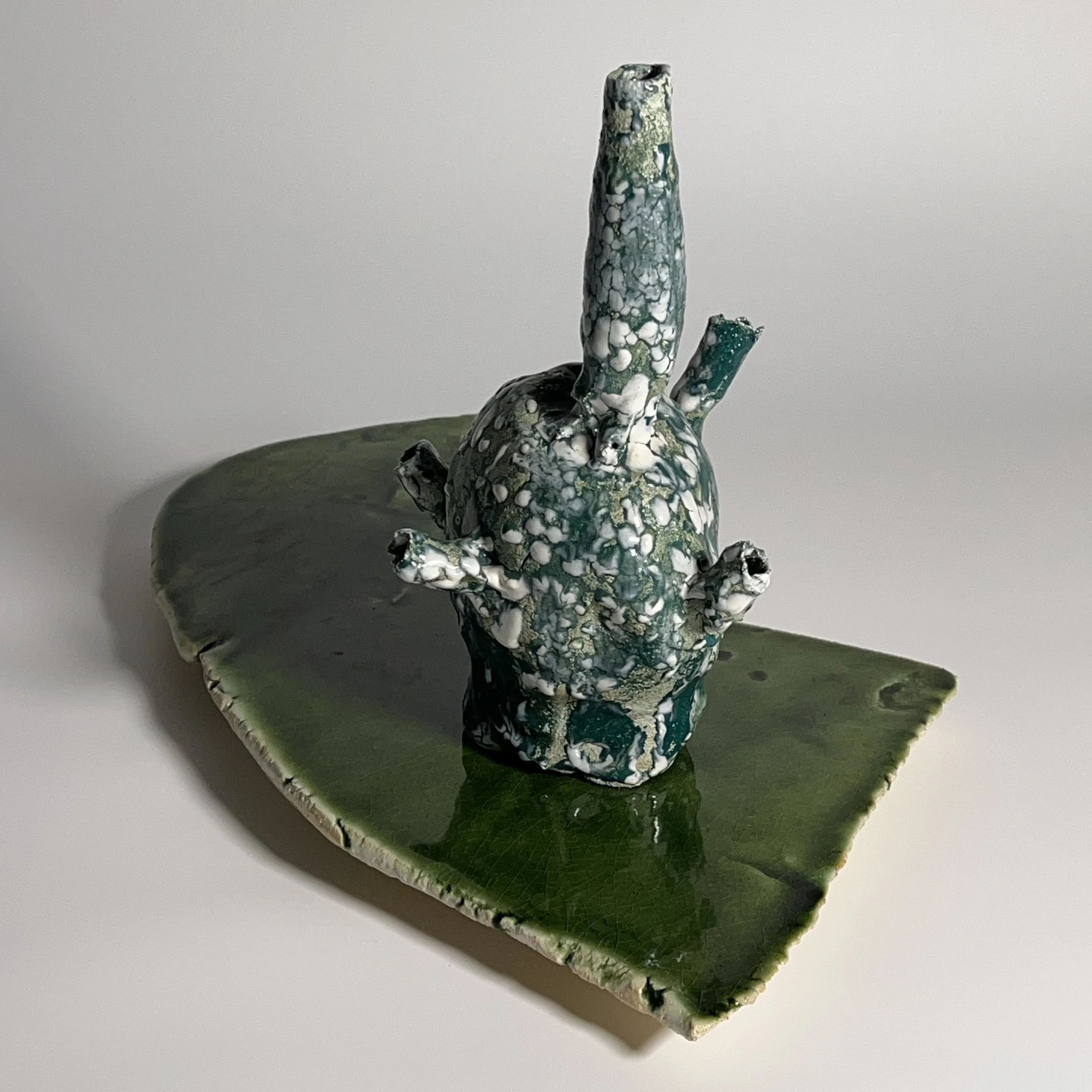  2025  Glazed ceramics, epoxy  11.5 x 18.5 x 11.5 inches 