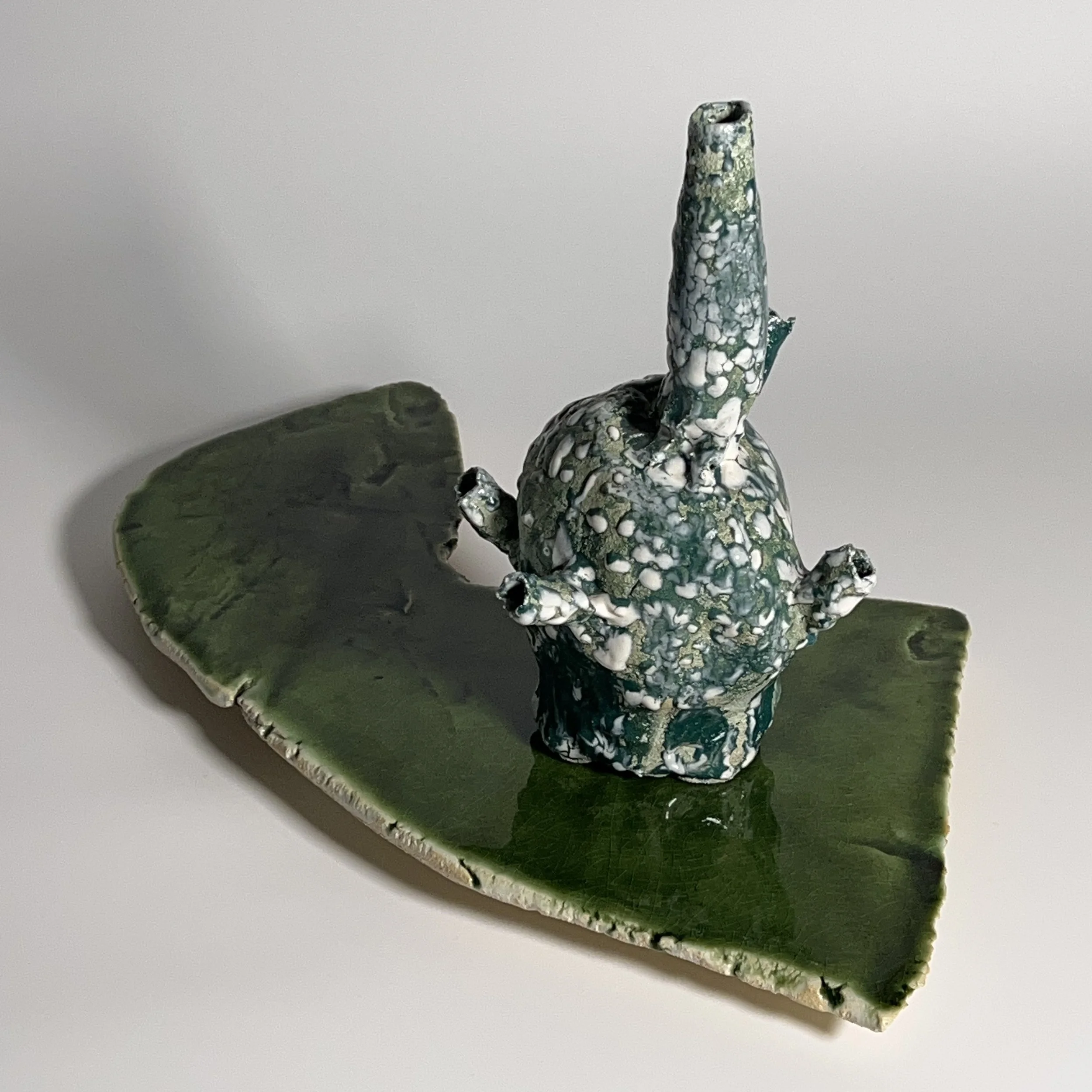  2025  Glazed ceramics, epoxy  11.5 x 18.5 x 11.5 inches 