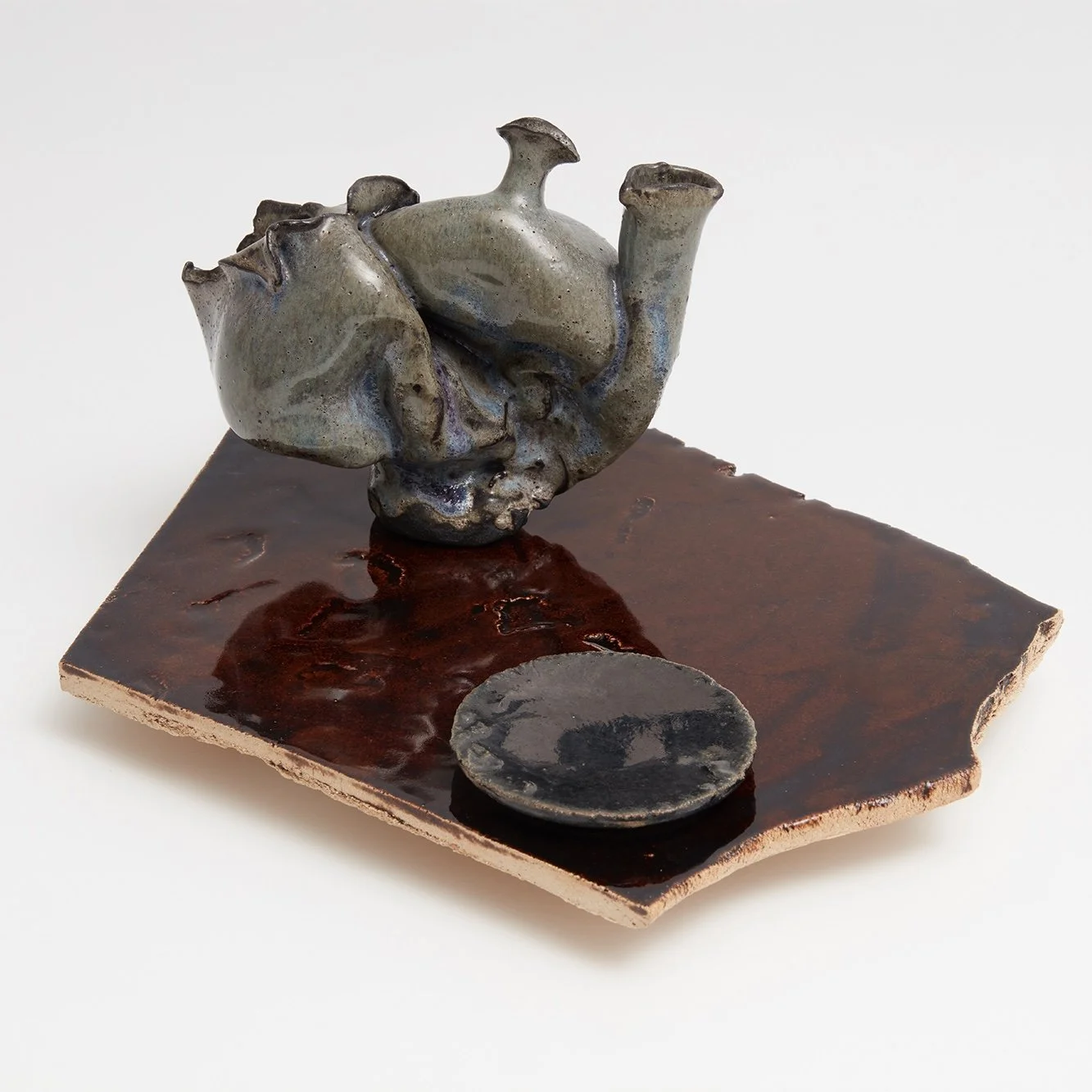  2025  Glazed ceramics, epoxy   7.25 x 16.25 x 10.5 inches  photo credit : Klaus von Nichtssagend Gallery 