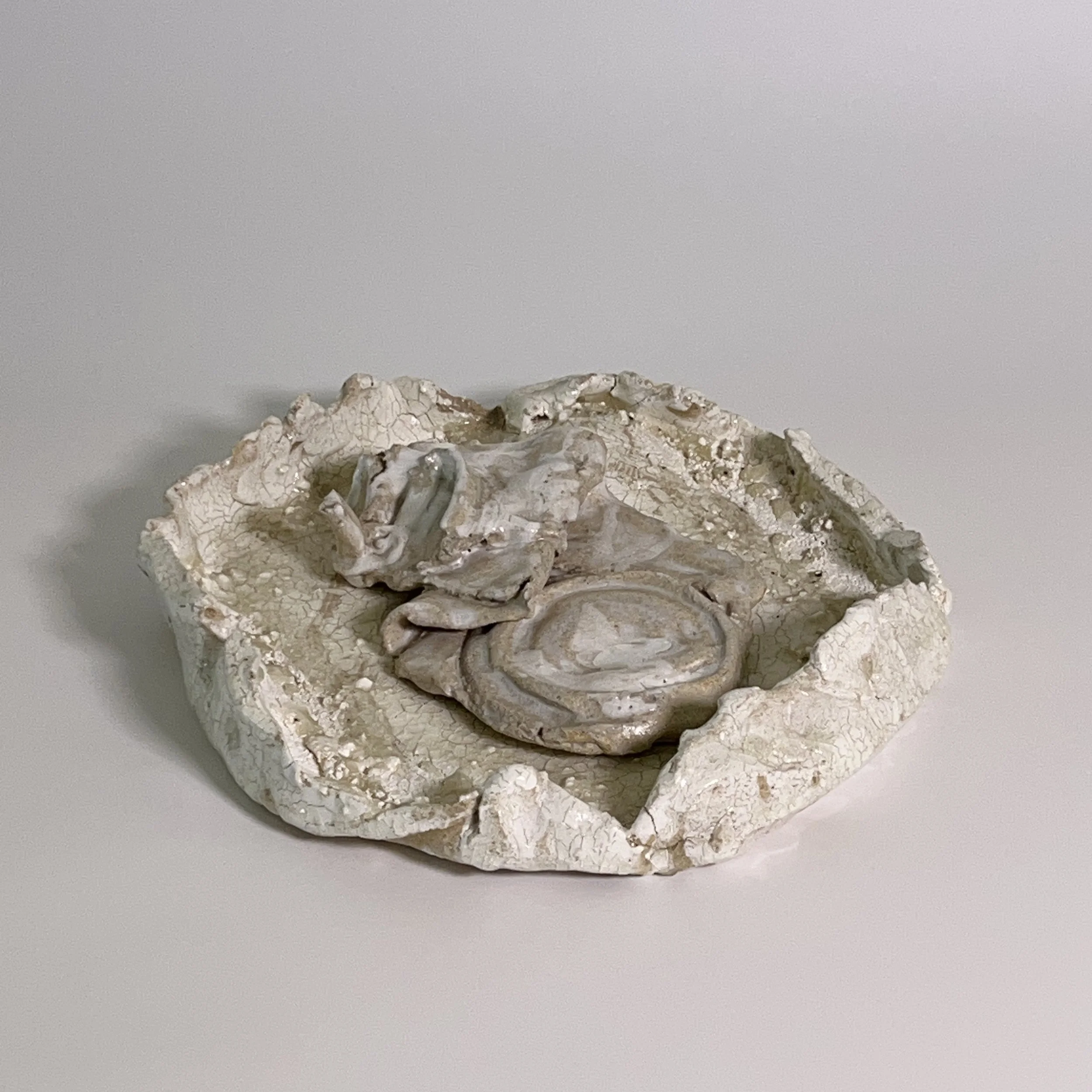  2025  Glazed ceramics, epoxy  2.25 × 11.75 × 12.25 inches 