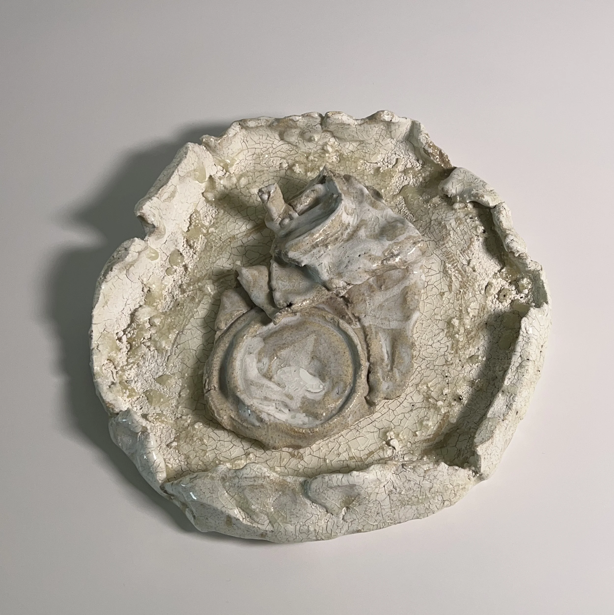  2025  Glazed ceramics, epoxy  2.25 × 11.75 × 12.25 inches 