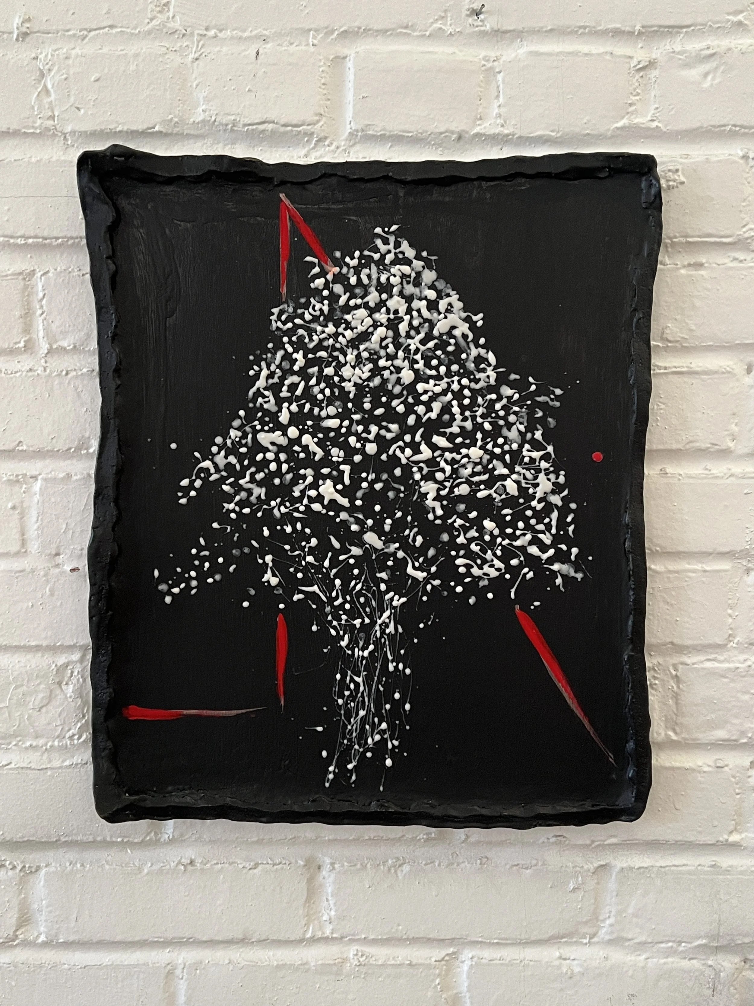  2026  19.25 × 16 × 1.25 inches  Glazed ceramic and Vinyl paint  
