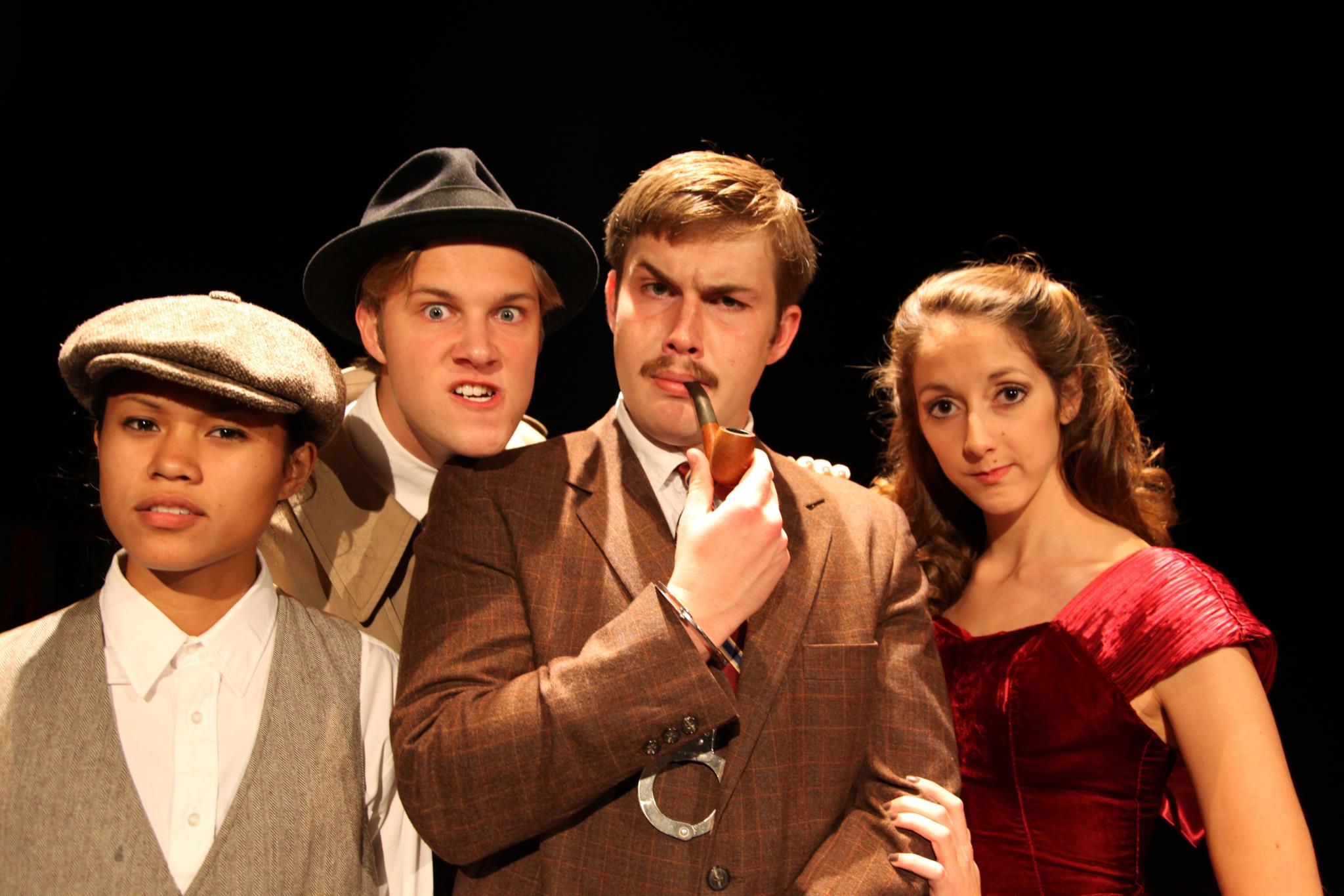 Georgetown College students as characters in The Thirty-Nine Steps . Via Facebook
