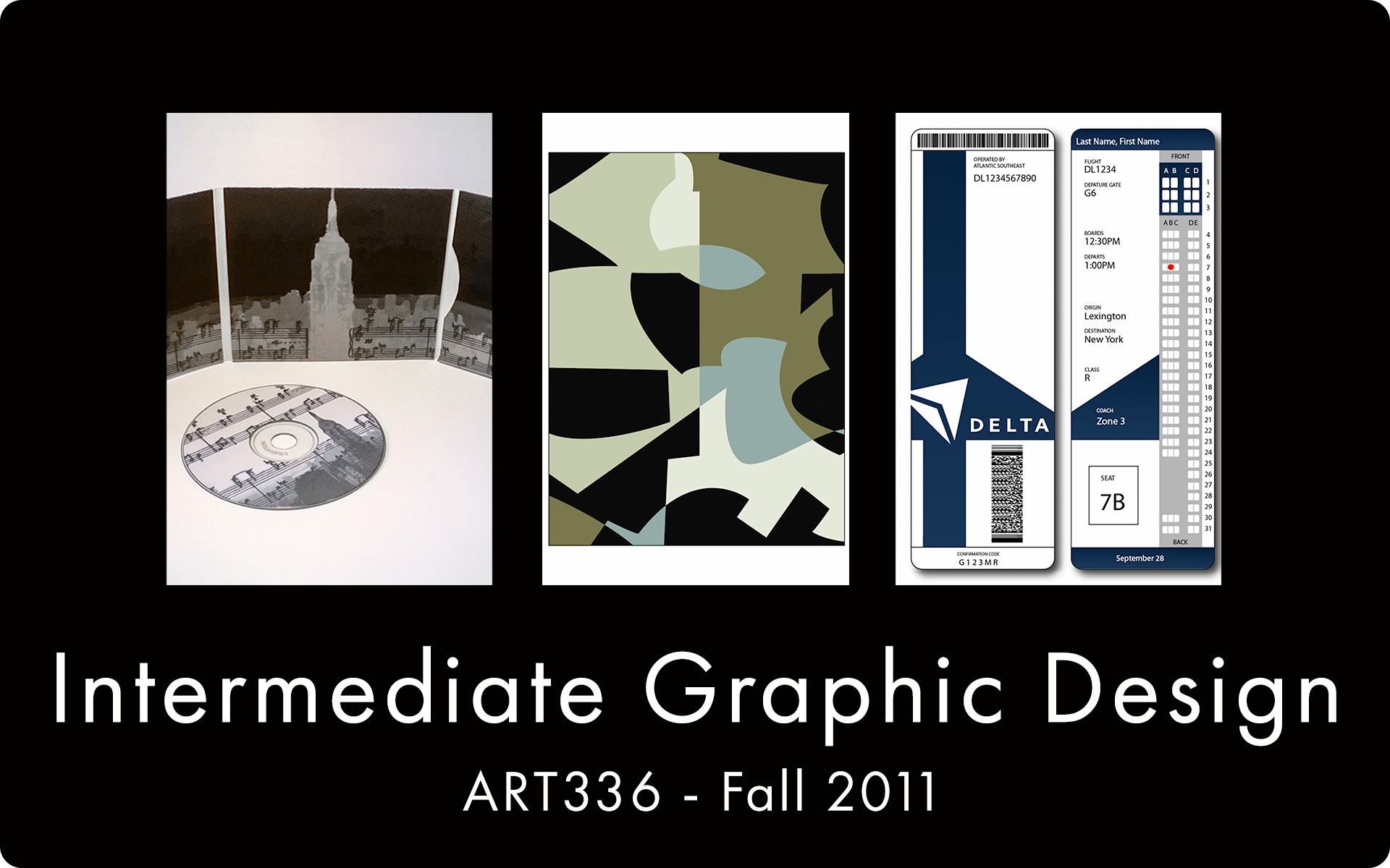 Intermediate Graphic Design - Fall 2011