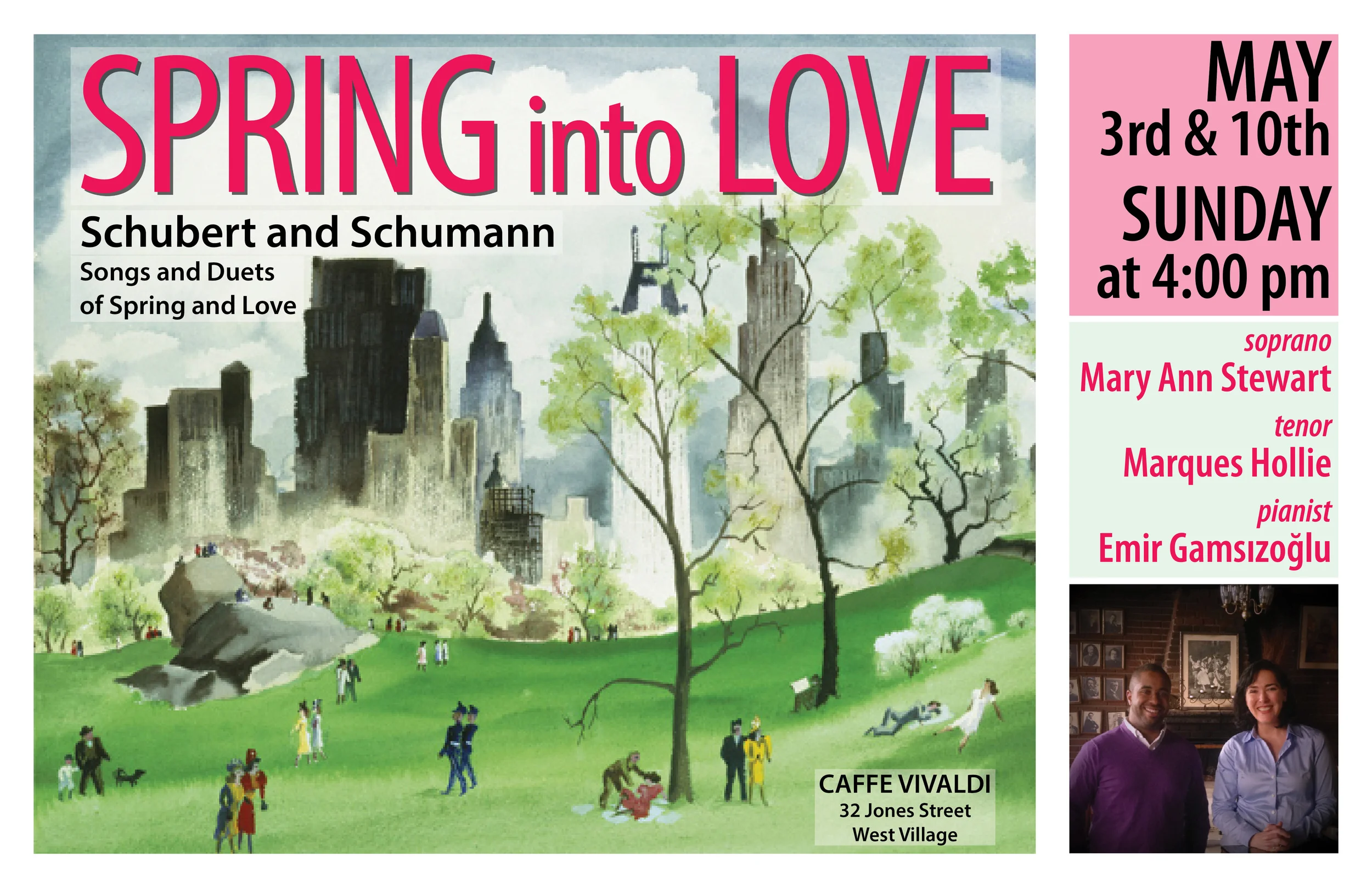 Spring Into Love, a Lieder and Duet Recital