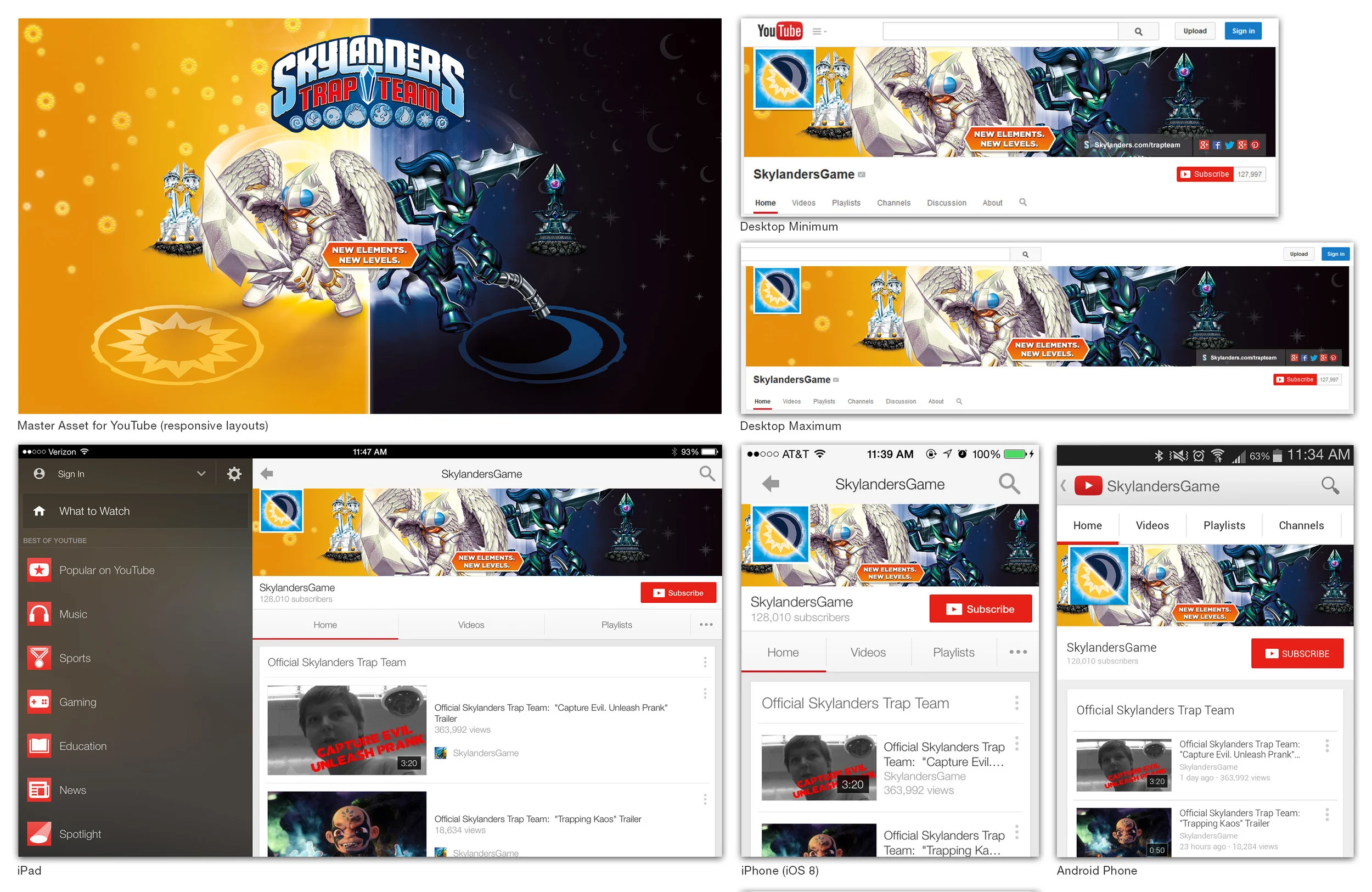 Light & Dark Element YouTube Skin